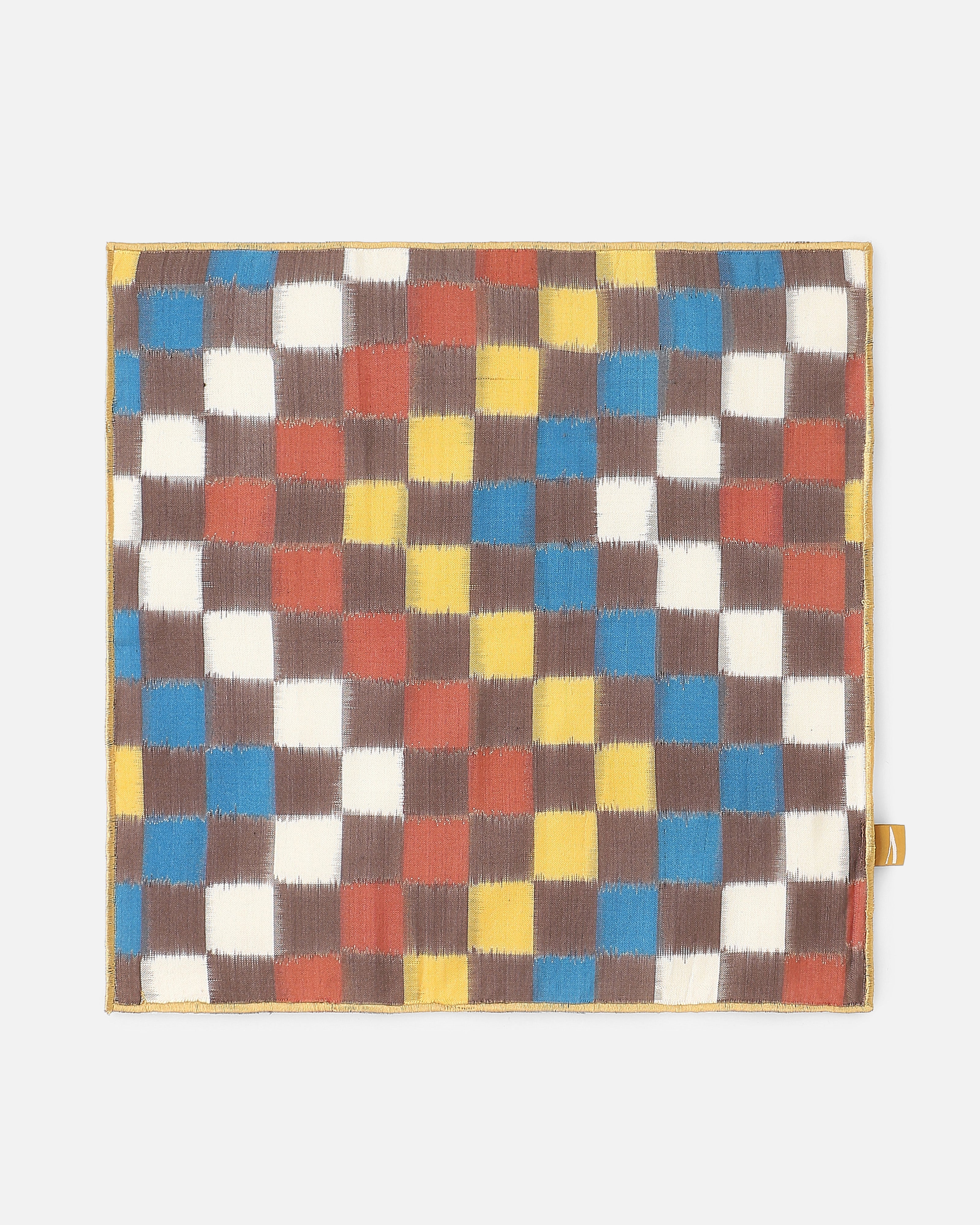 Sikandar Pochampally Double Ikat Silk Pocket Square