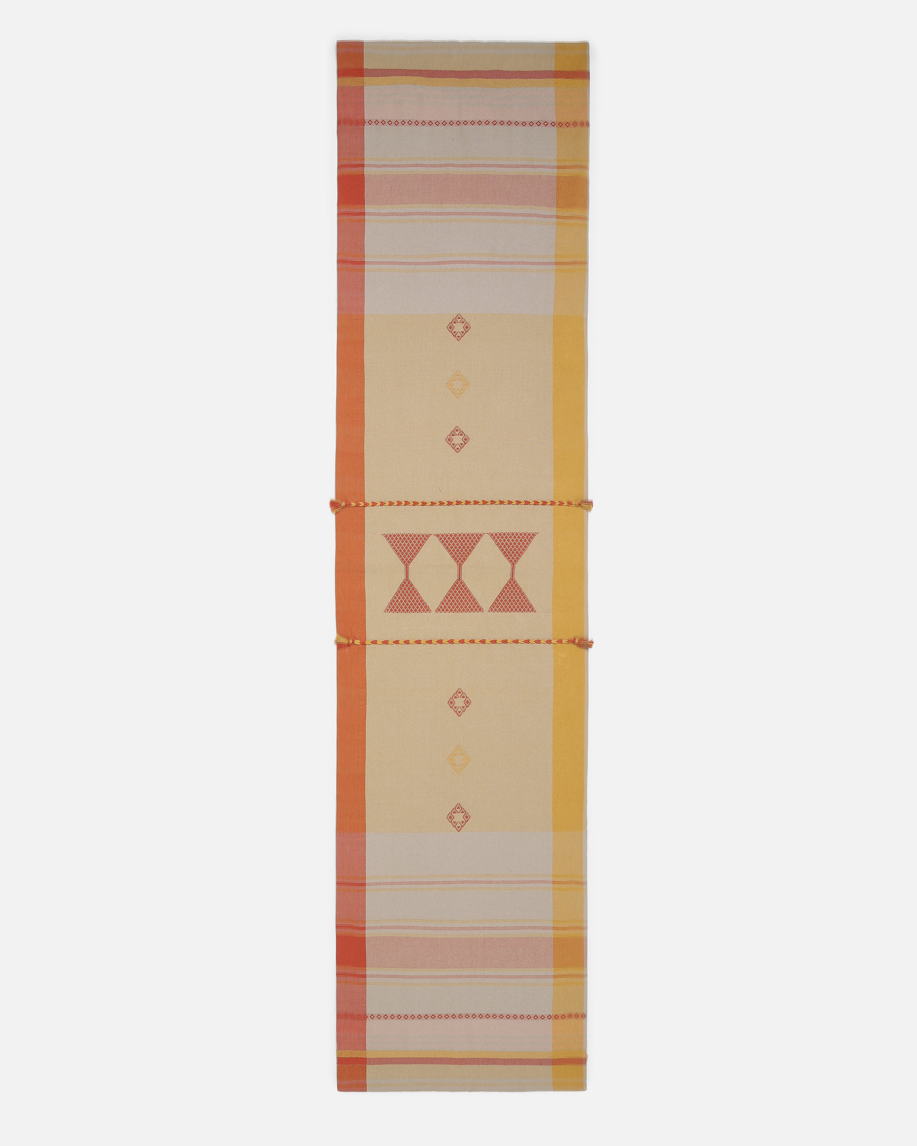 Som Bhujodi Extra Weft Cotton Table Runner