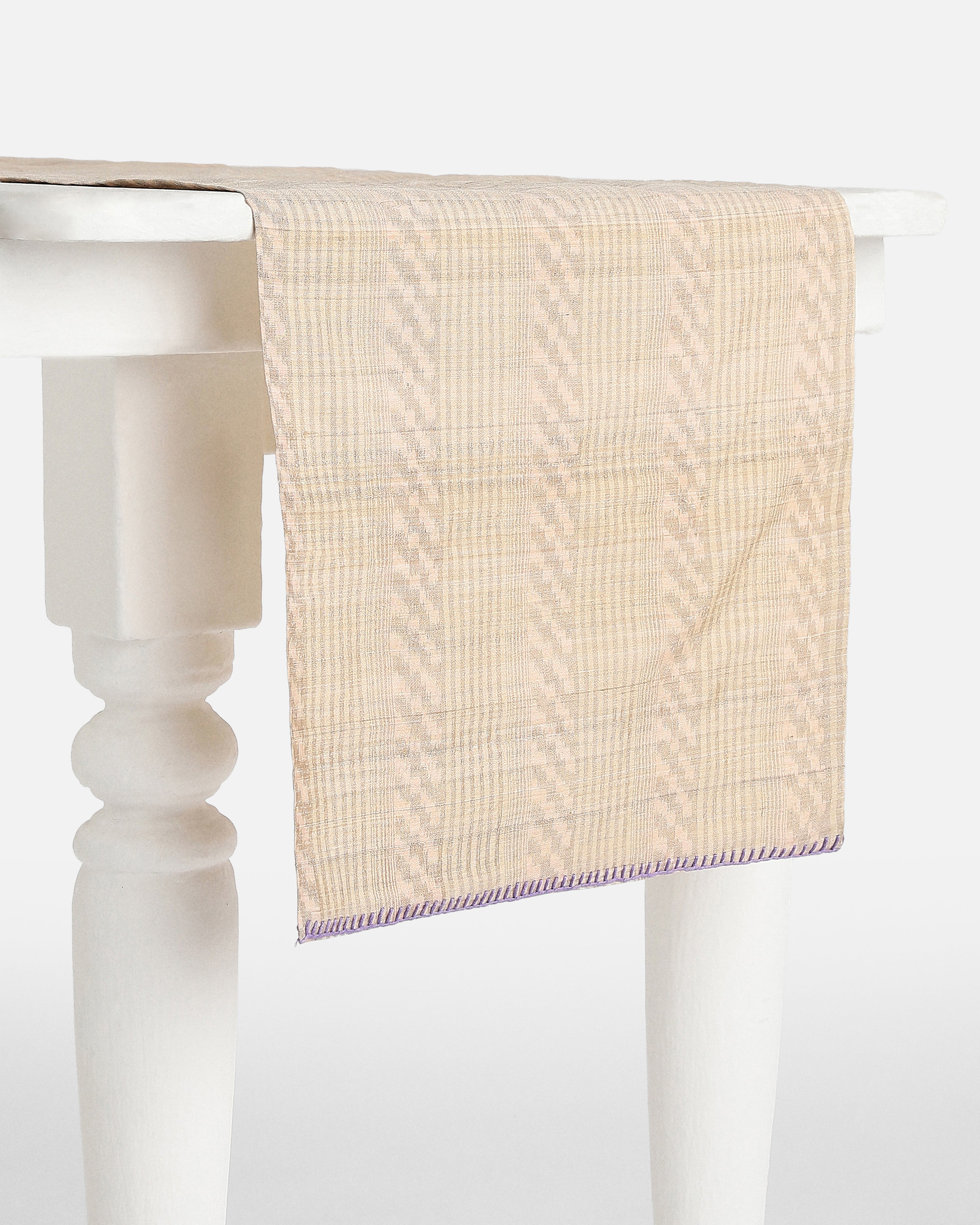 Sinu Pochampally Warp Ikat Silk Table Runner