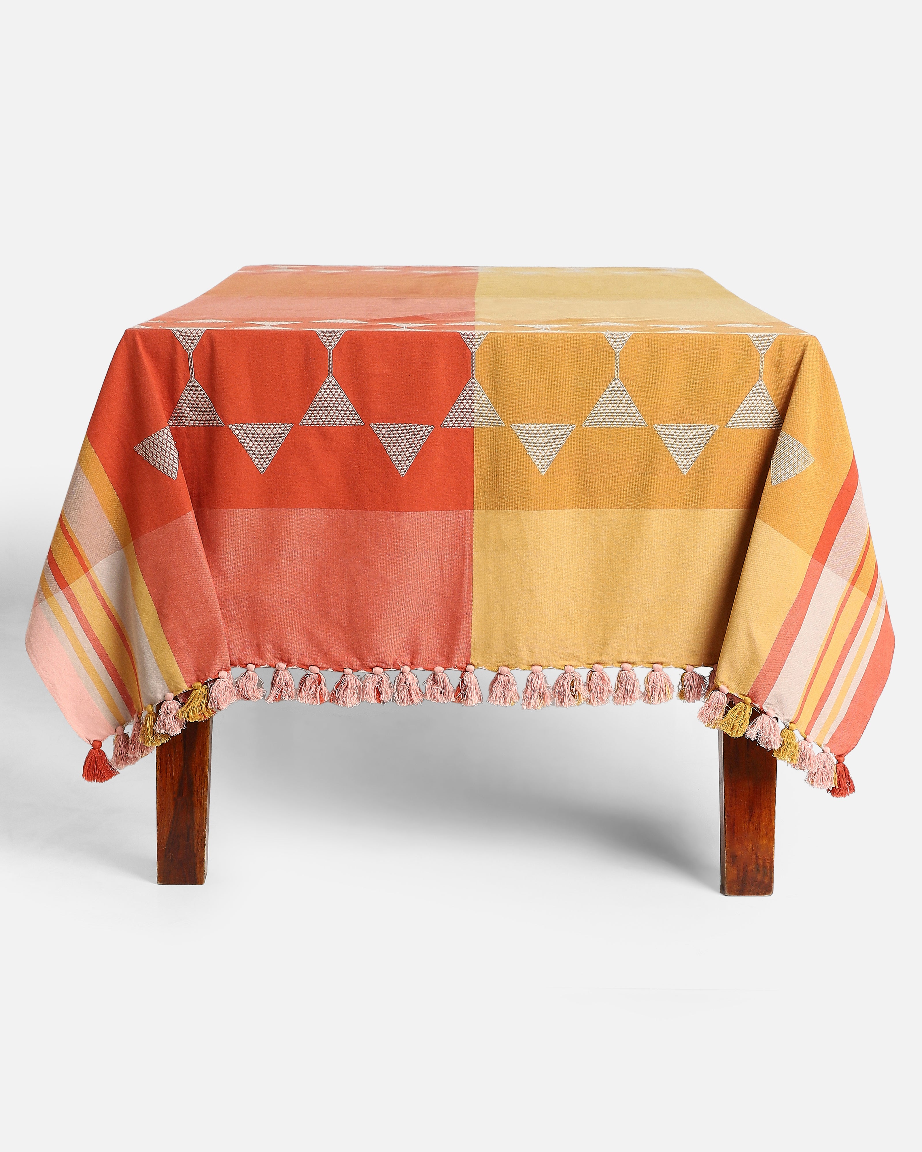 Somya Bhujodi Extra Weft Cotton Table Cover