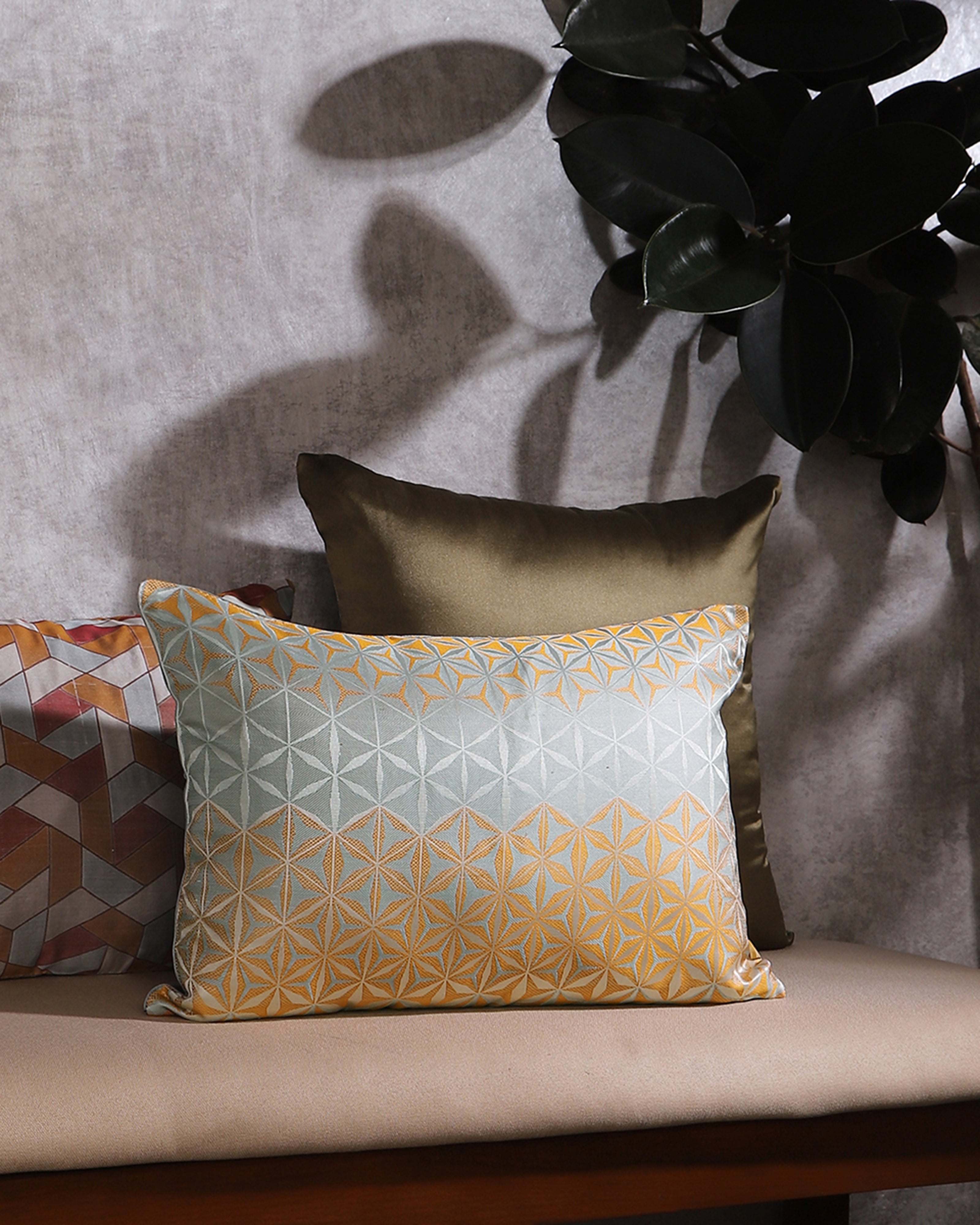 Mirage Banarasi Tanchoi Silk Cushion Cover