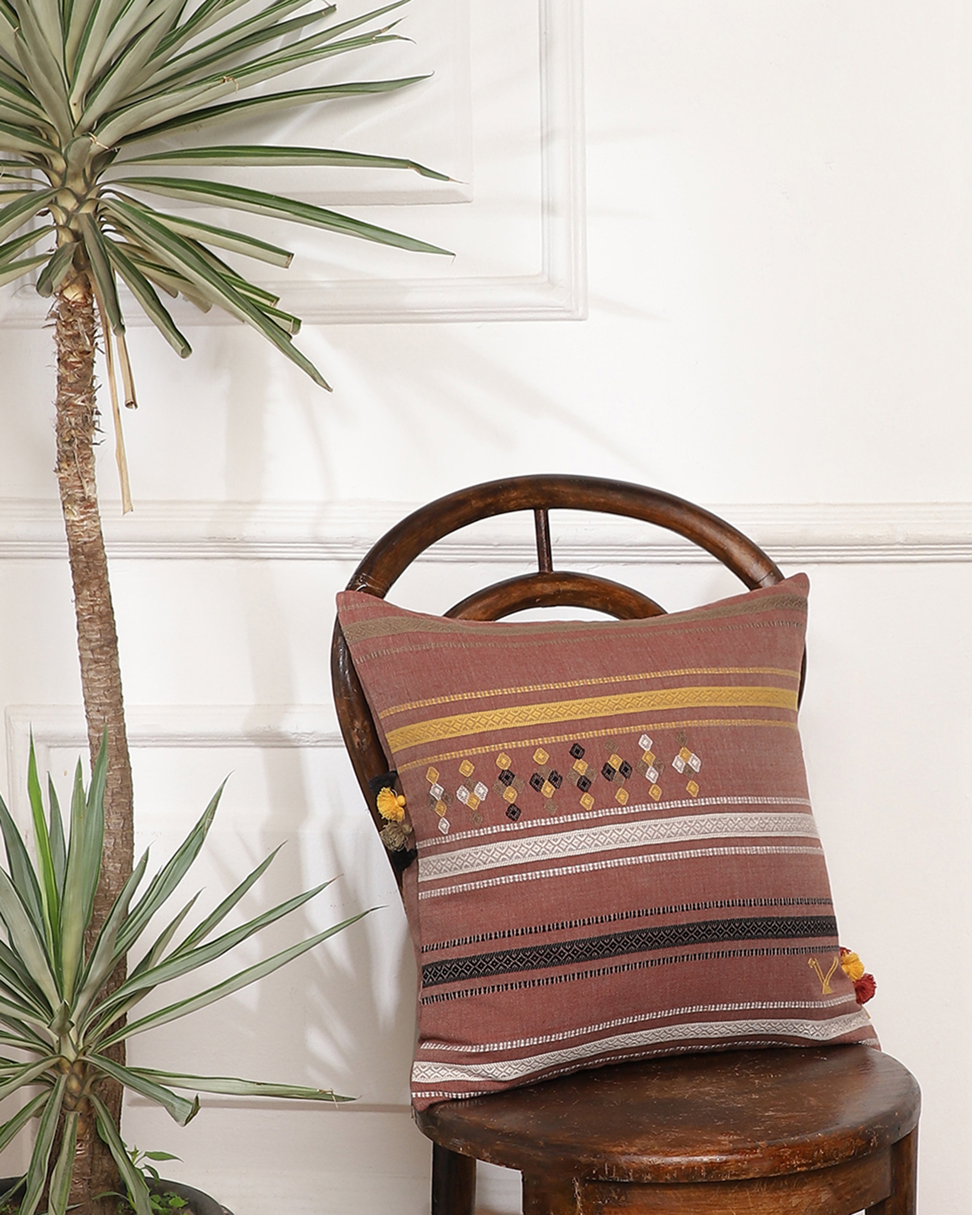 Ella Bhujodi Extra Weft Cotton Cushion Cover