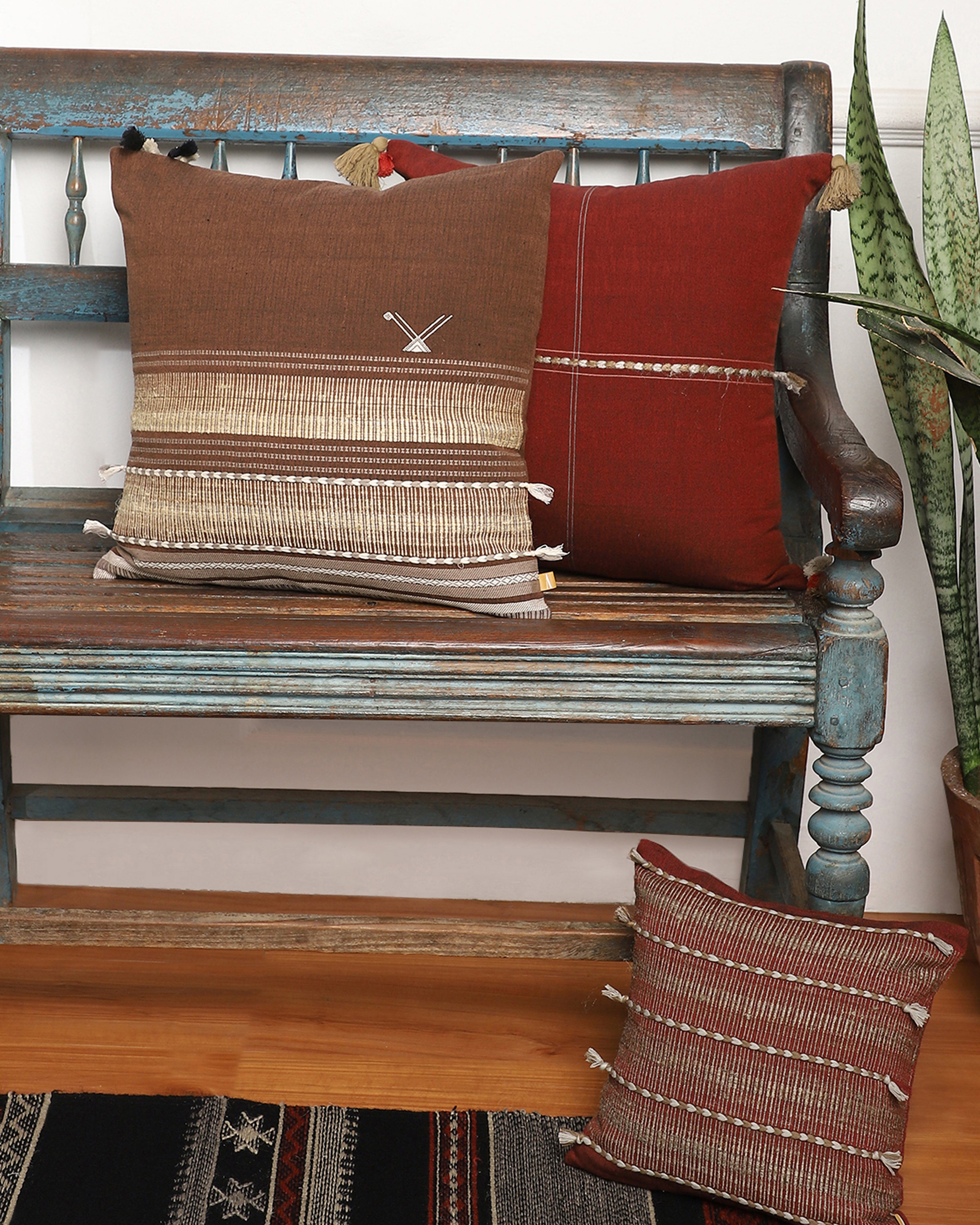 Navya Bhujodi Extra Weft Cotton Cushion Cover