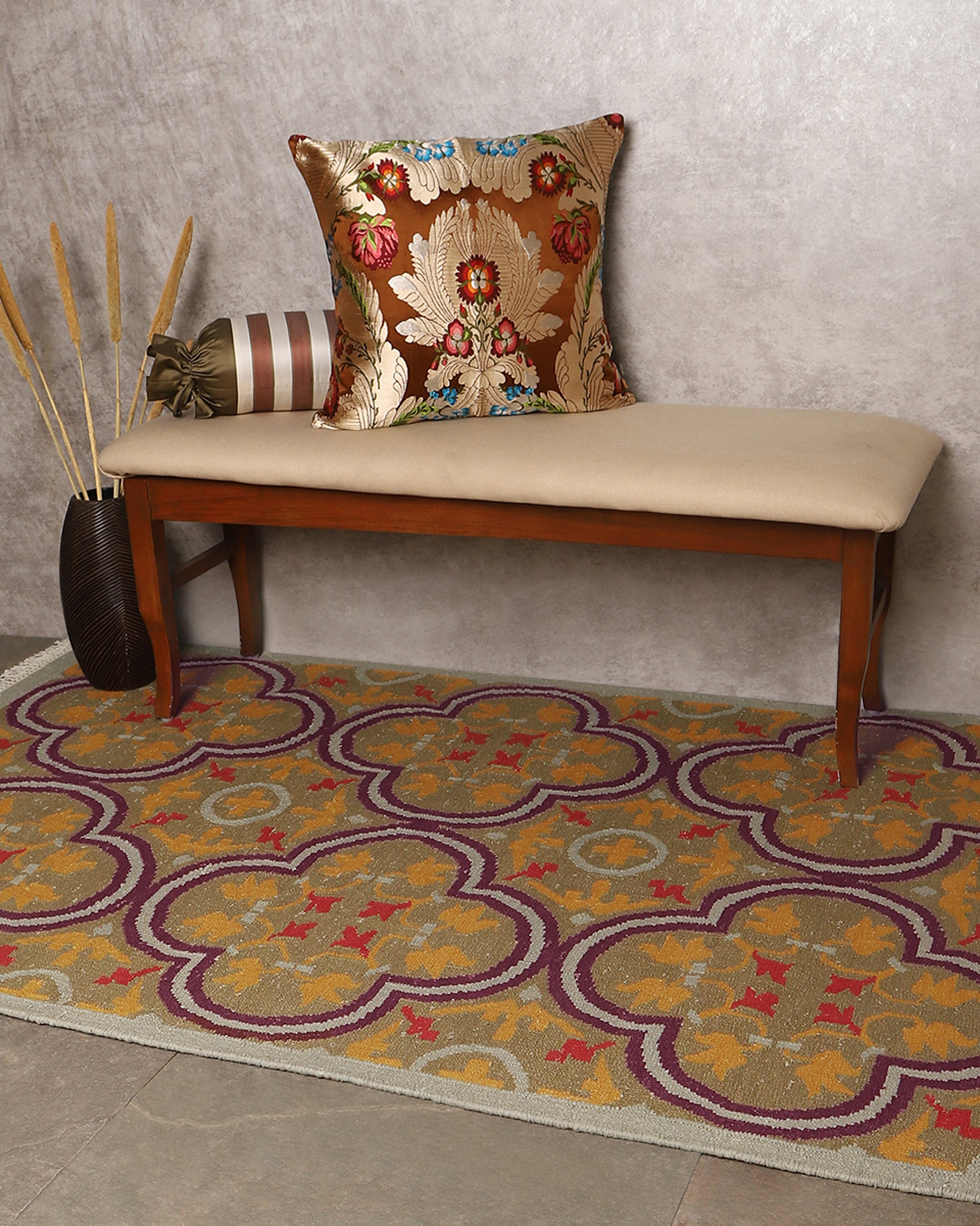 Athangudi Bhadohi Panja Cotton Rug