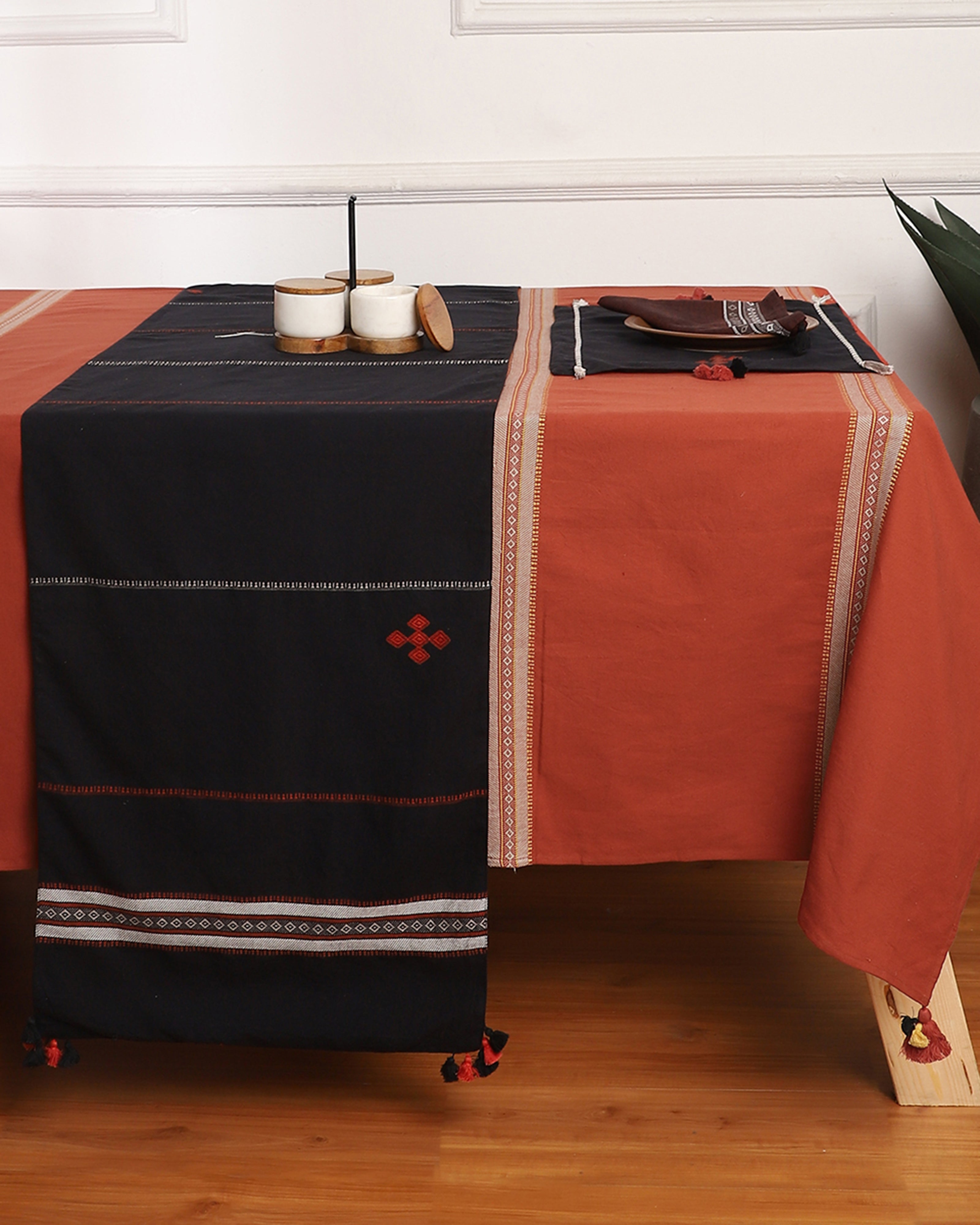 Sonal Bhujodi Extra Weft Cotton Table Runner