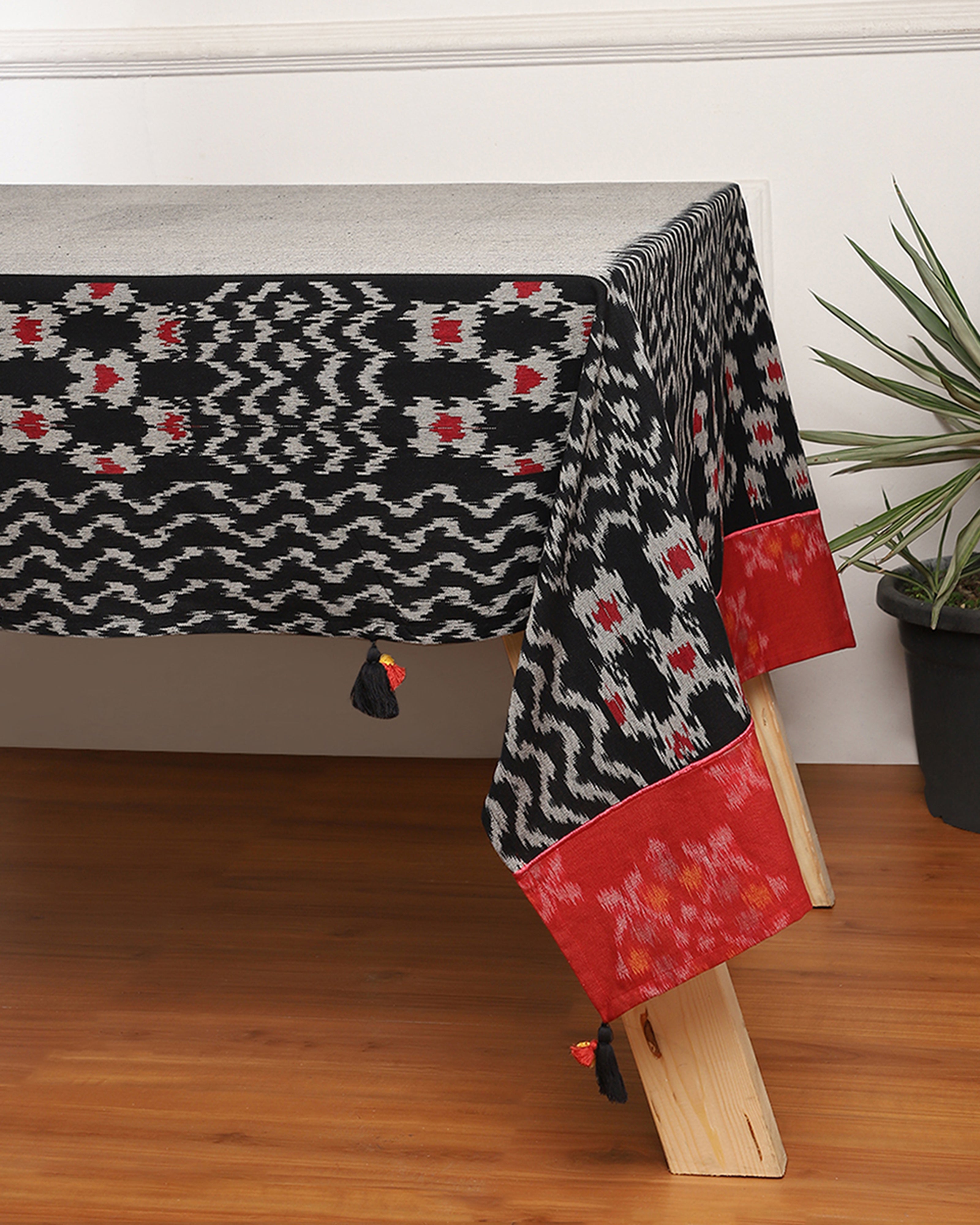 Vanita Pochampally Warp Ikat Cotton Table Cover
