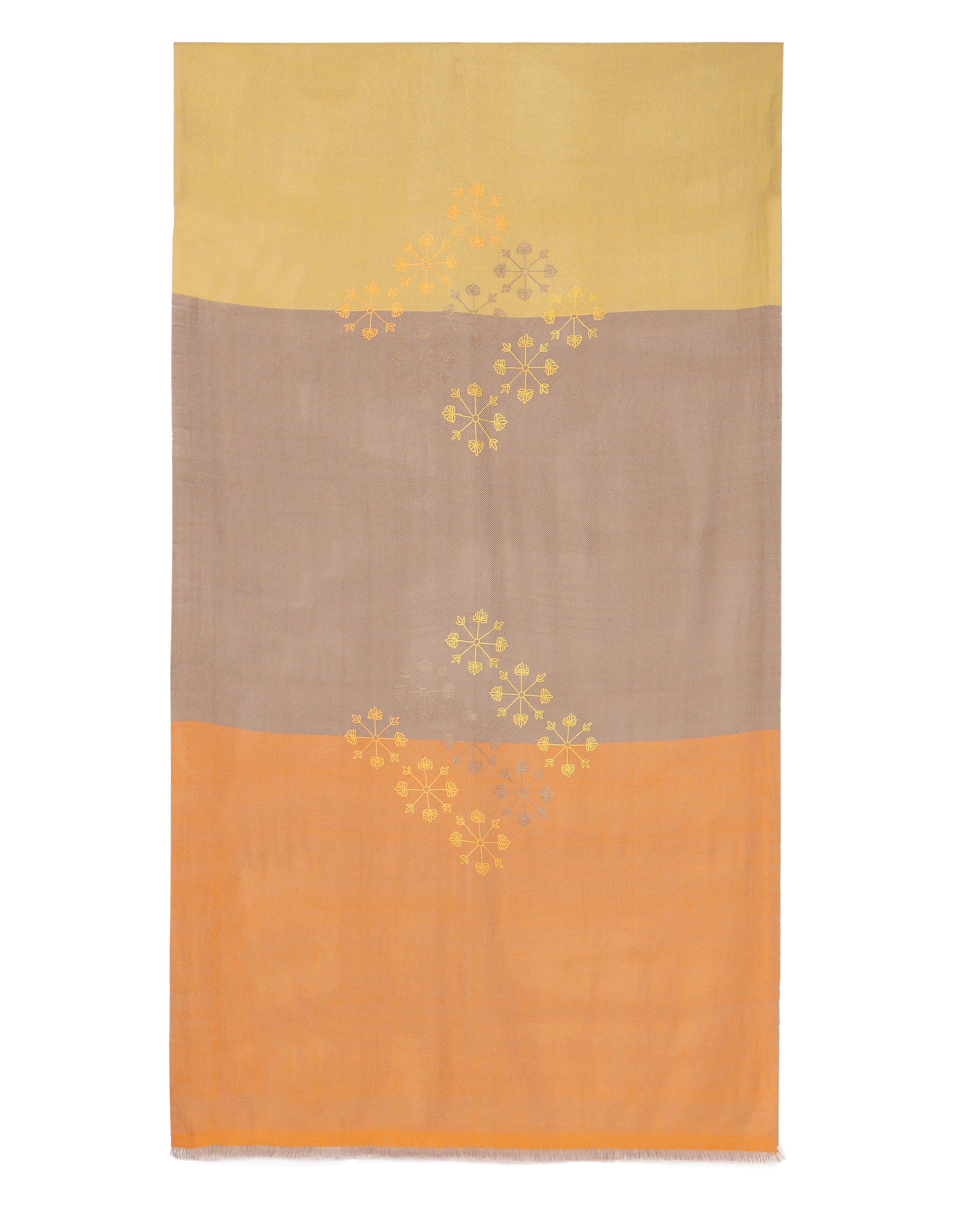 Yusmarg Sozni Embroidery Pashmina Throw