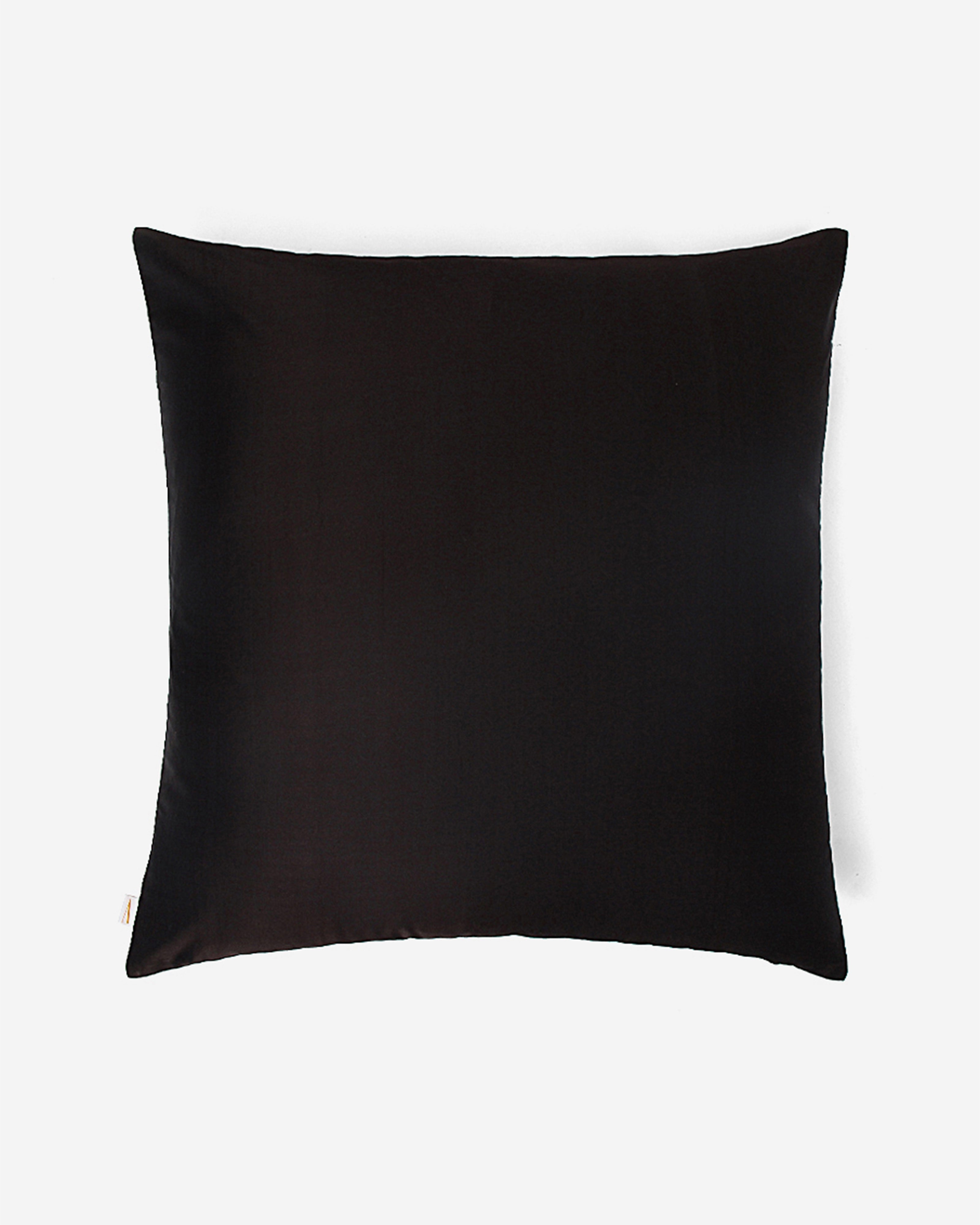 Chaupar Satin Brocade Silk Cushion Cover - Dark Grey