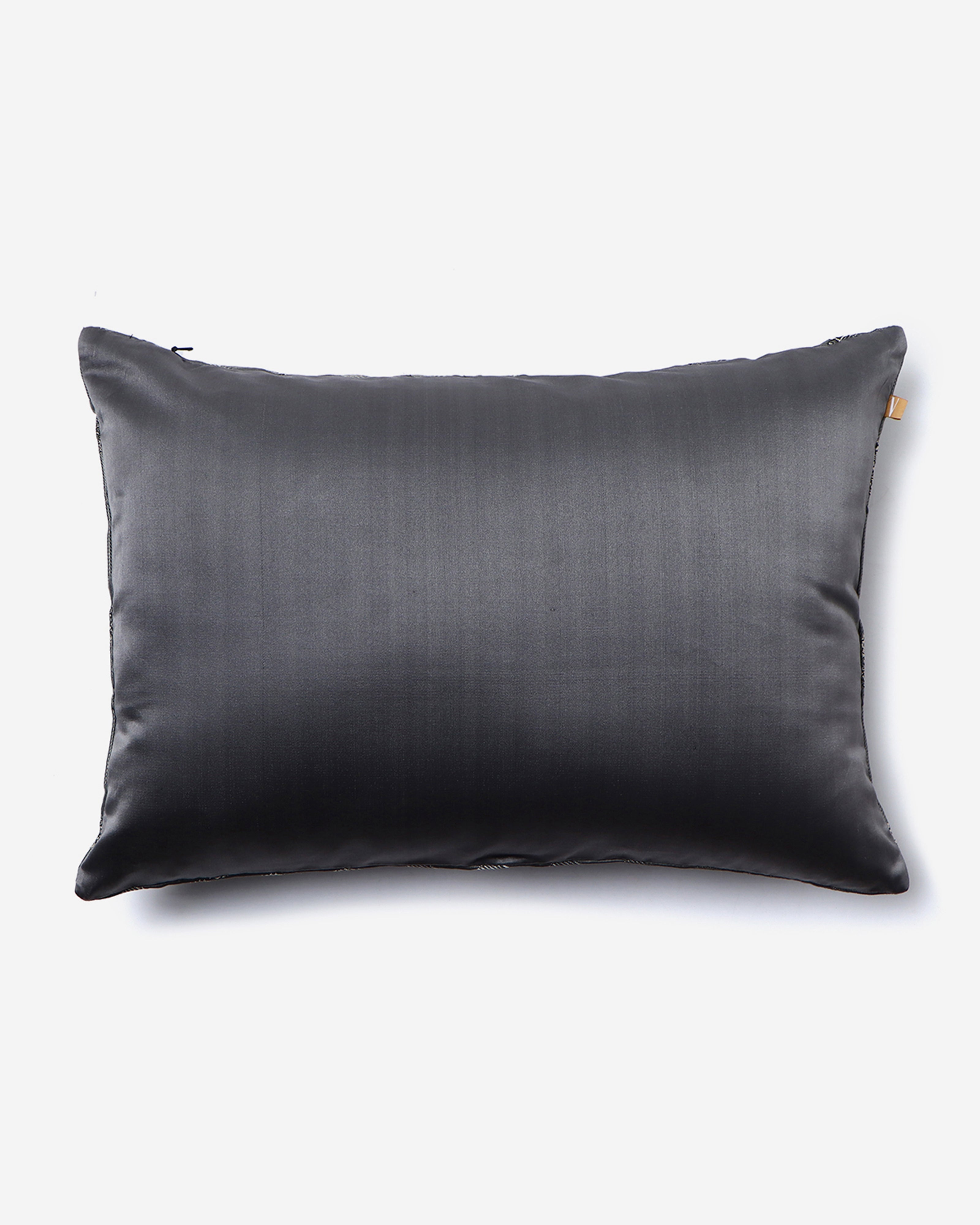 Sejal Gyasar Silk Cushion Cover - Medium Grey