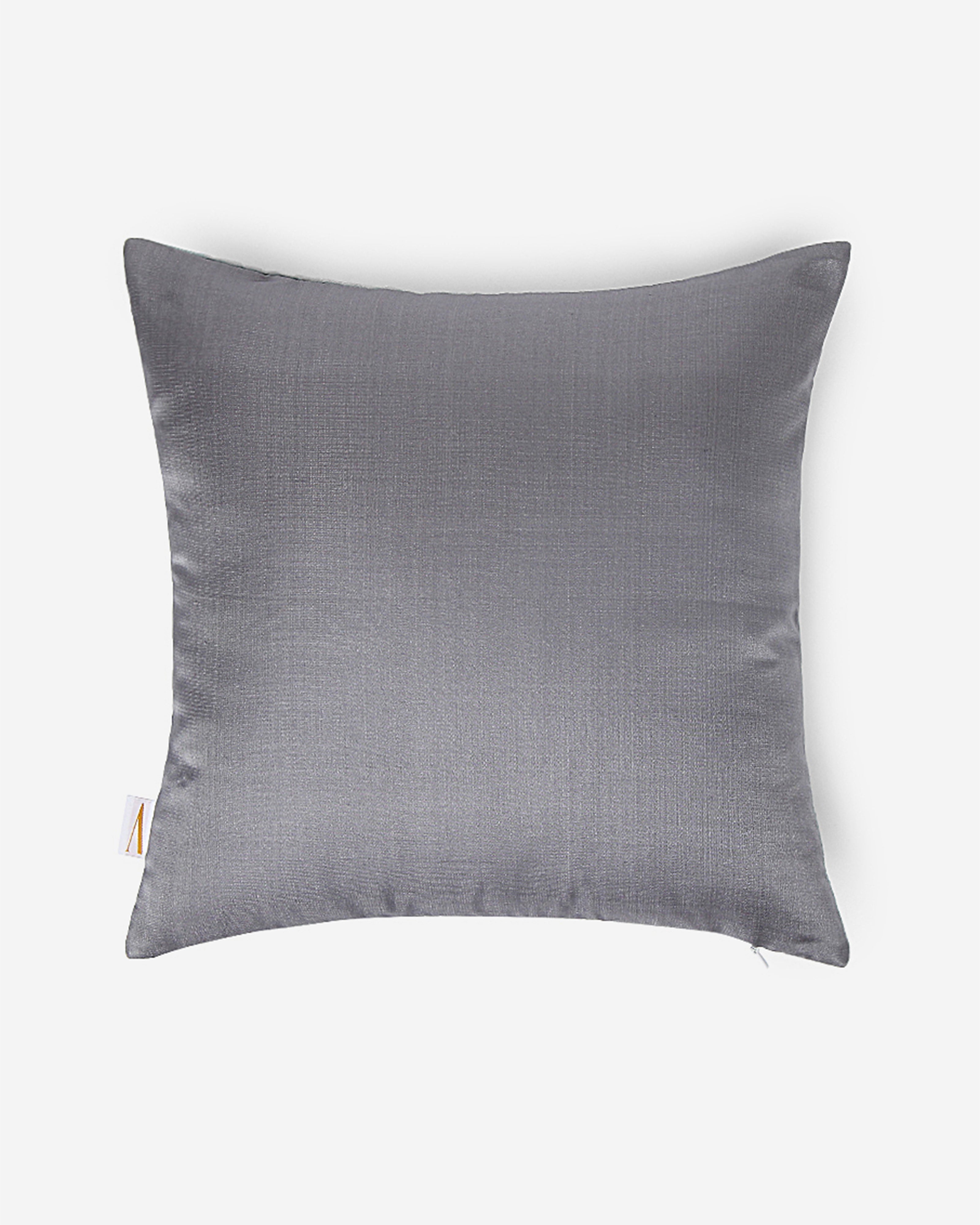 Gulaal Satin Brocade Silk Cushion Cover