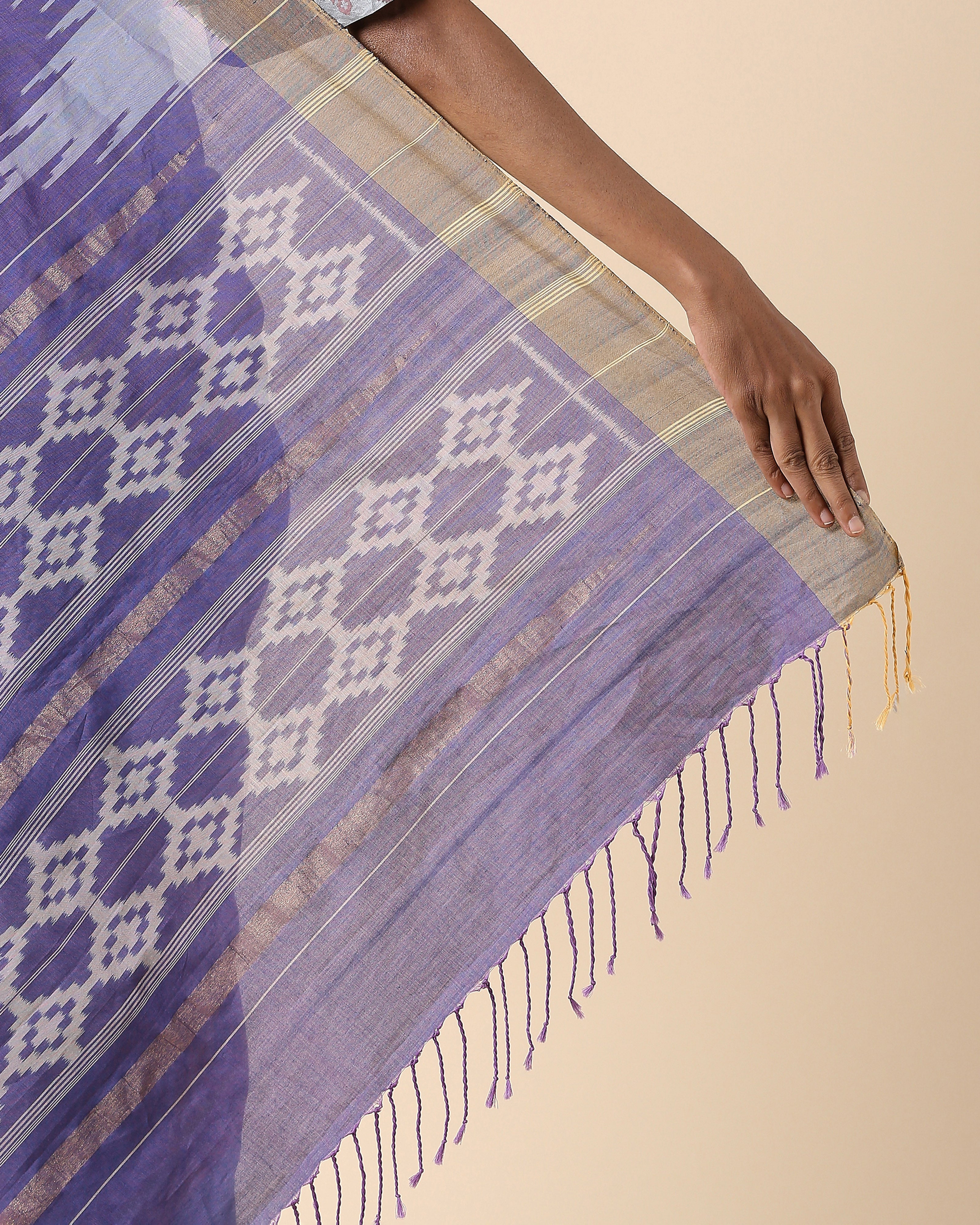 Shazfa Pochampally Weft Ikat Cotton Saree