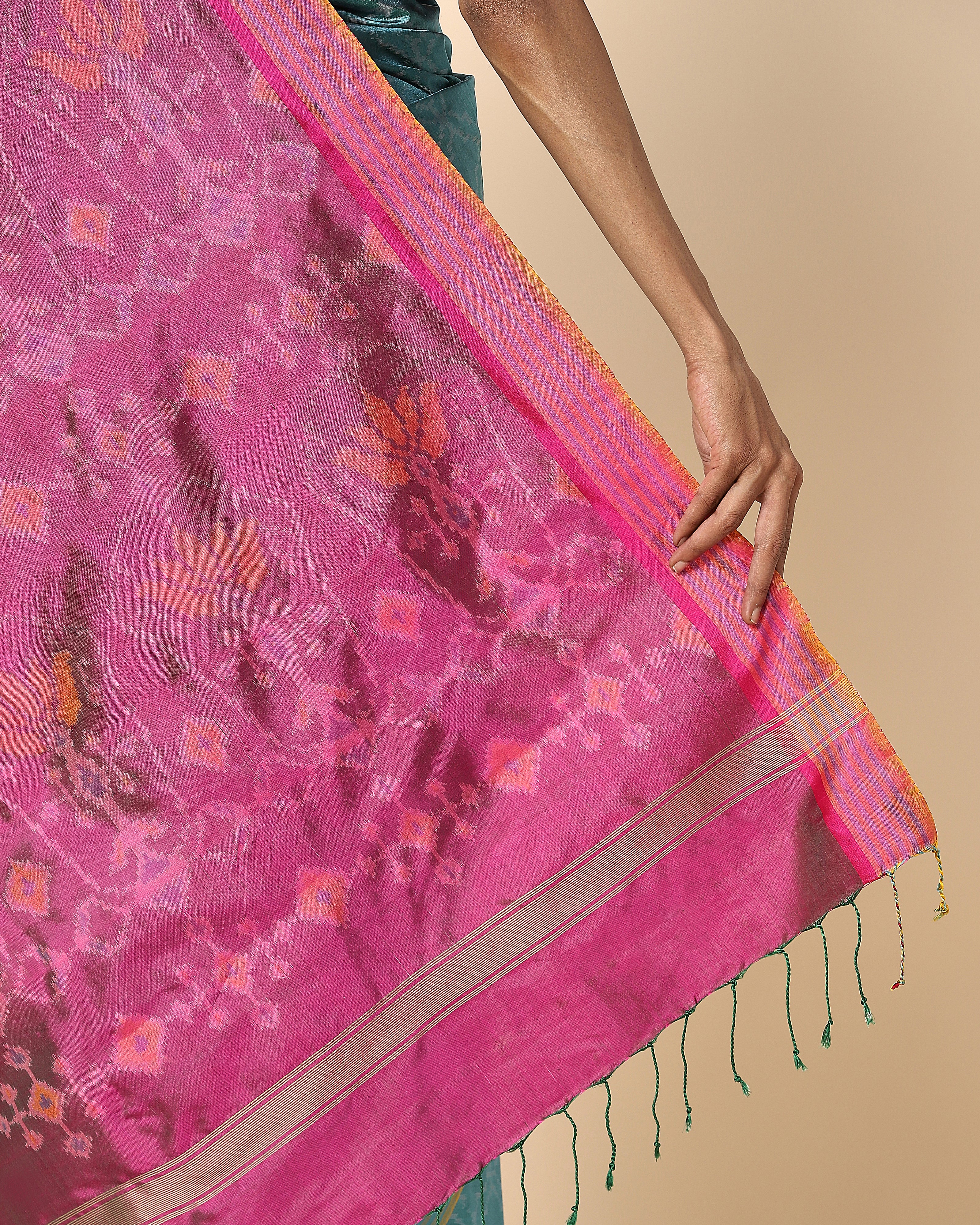 Hymai Weft Ikat Silk Saree