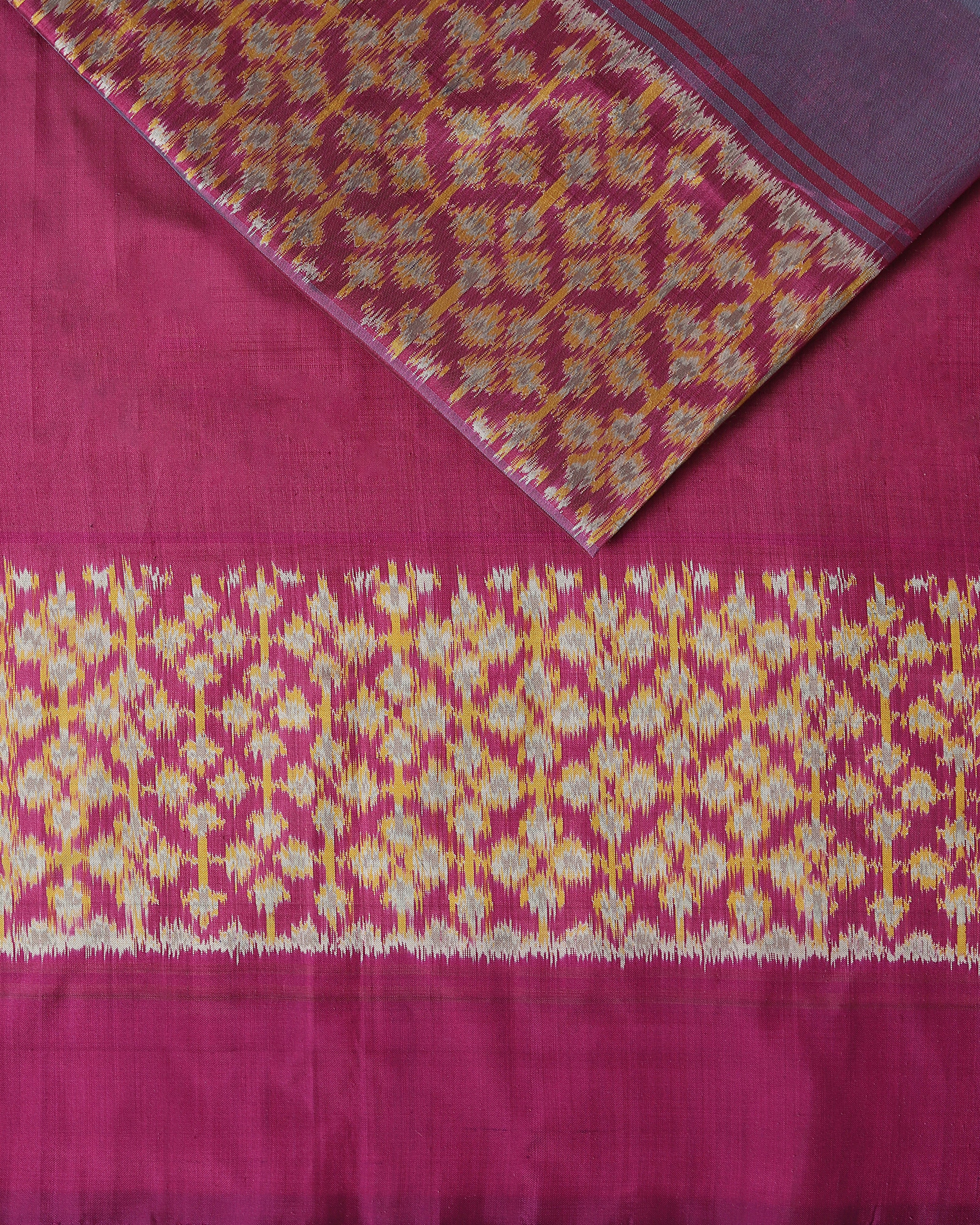 Kiyara Weft Ikat Silk Saree