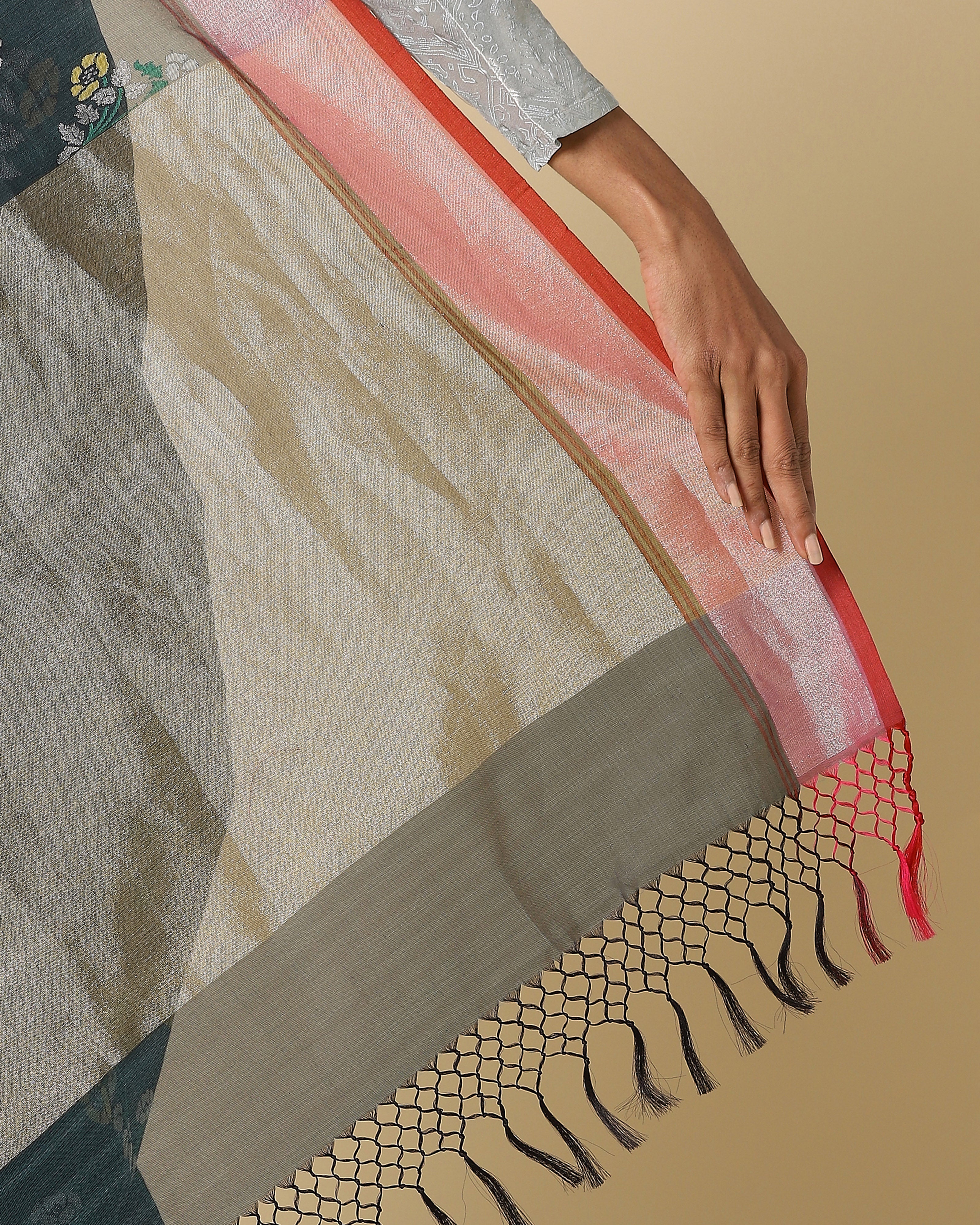Bhavini Banarasi Jamdani Silk Cotton Saree