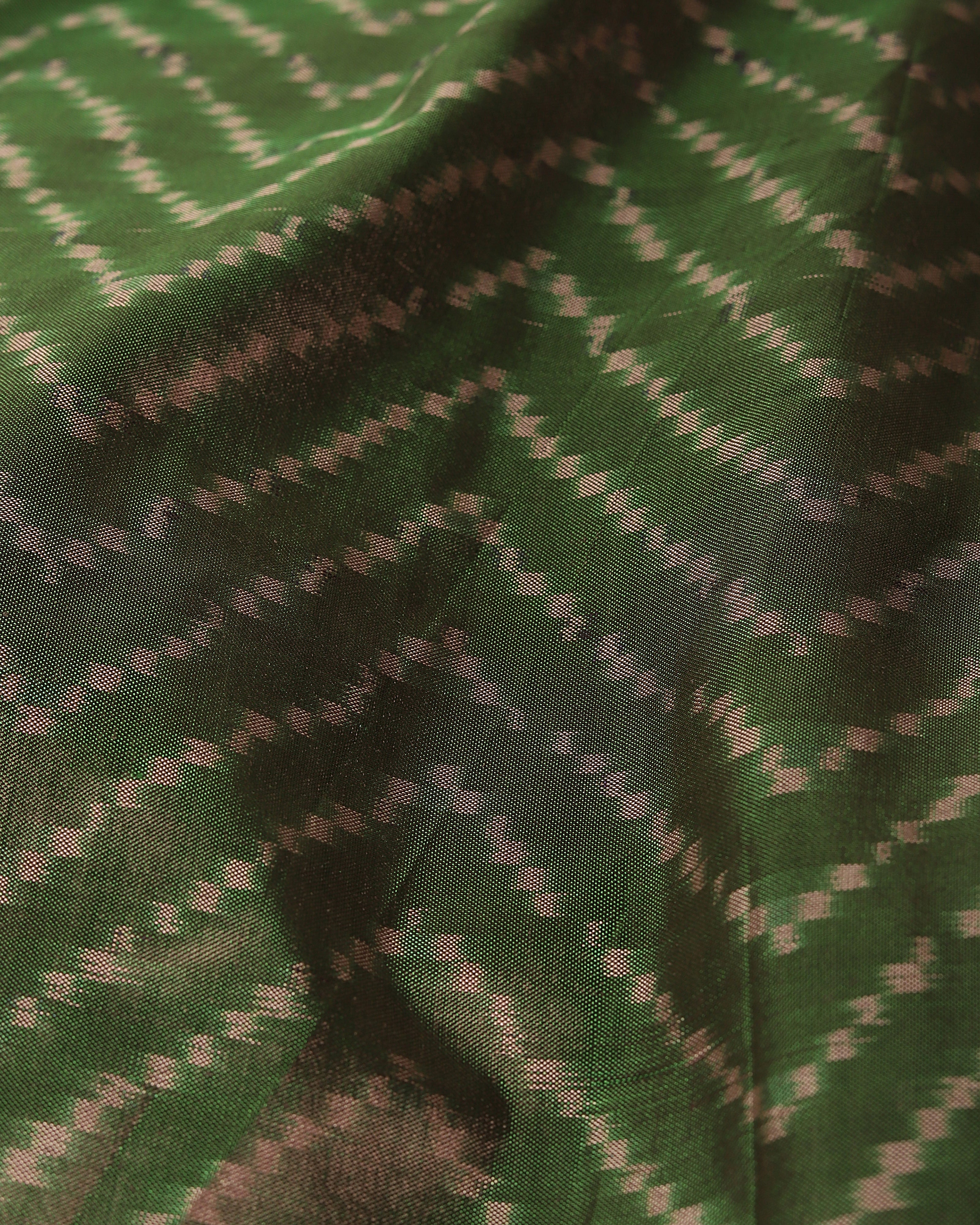 Aanshika Warp Ikat Silk Saree