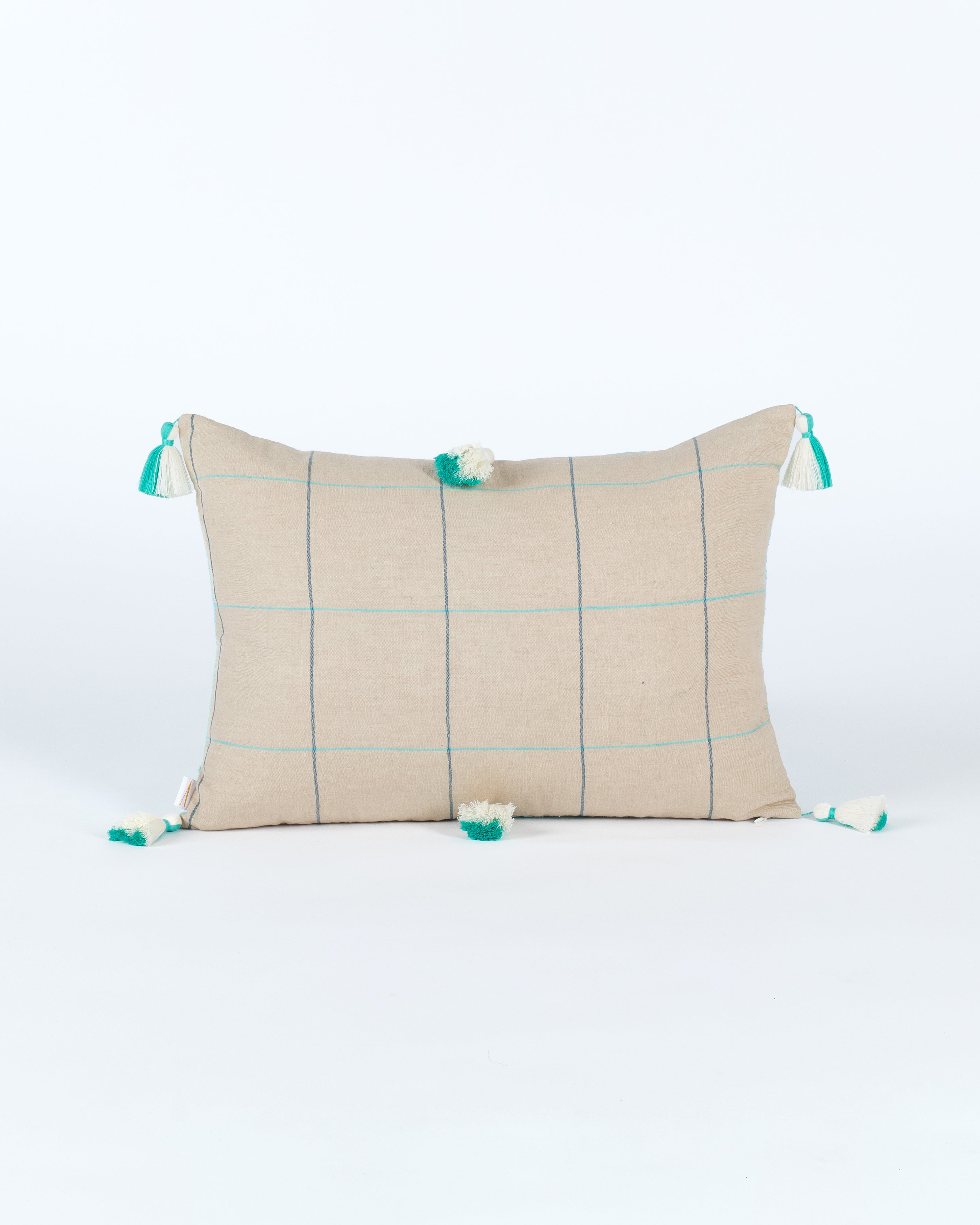 Mandolin Extra Weft Cotton Linen Cushion Cover
