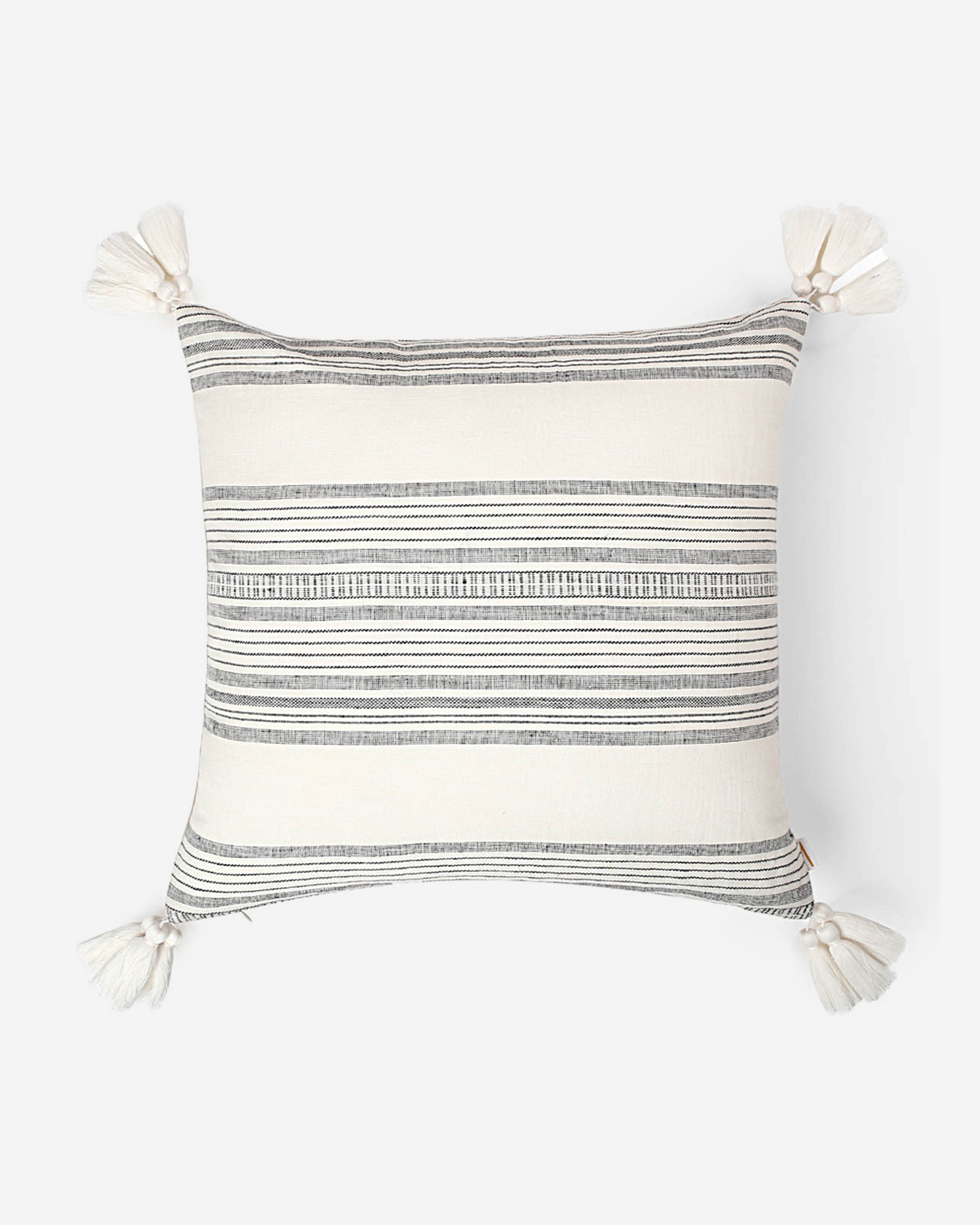 Calypso Extra Weft Cotton Linen Cushion Cover