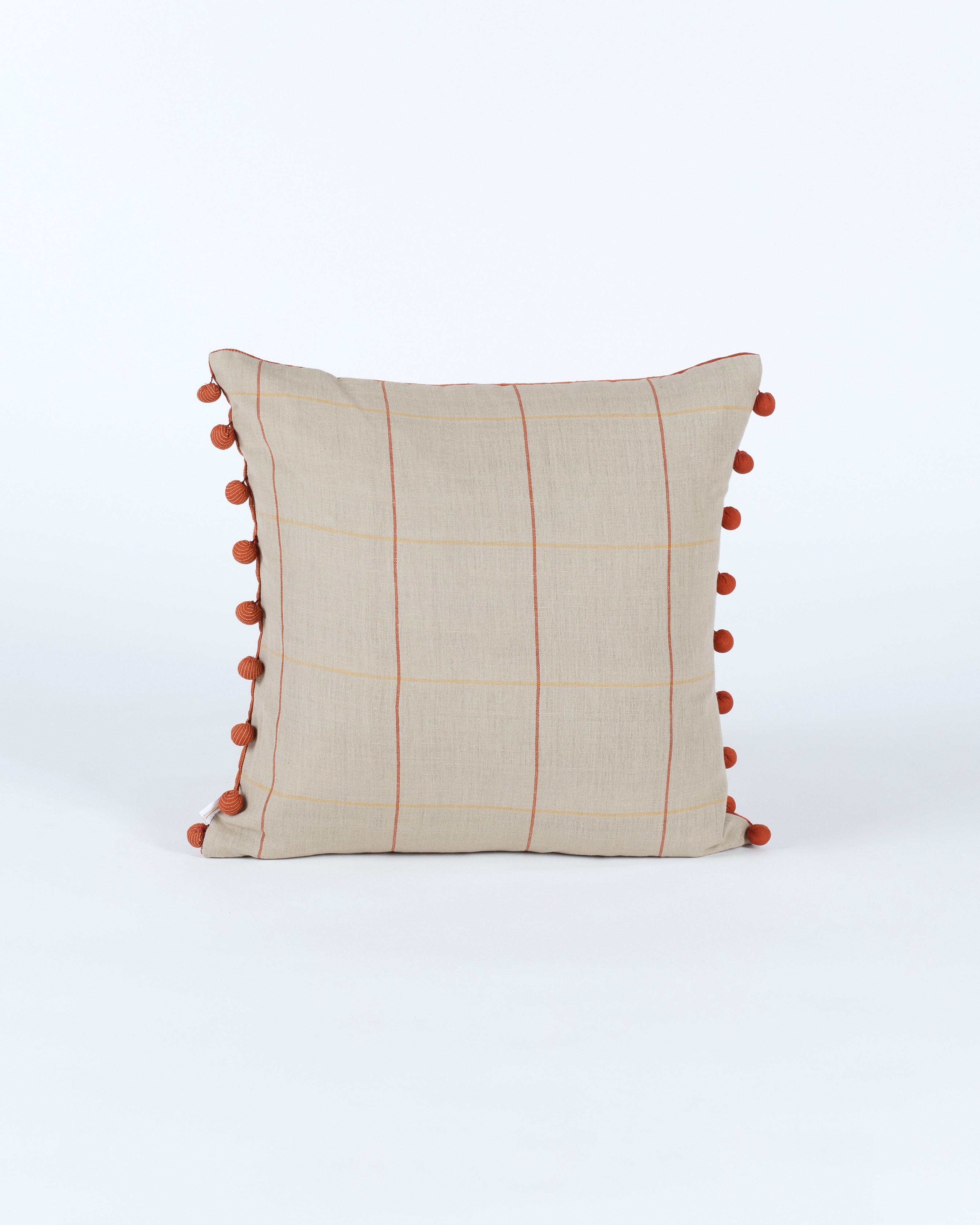Atom Plain Weave Cotton Linen Cushion Cover