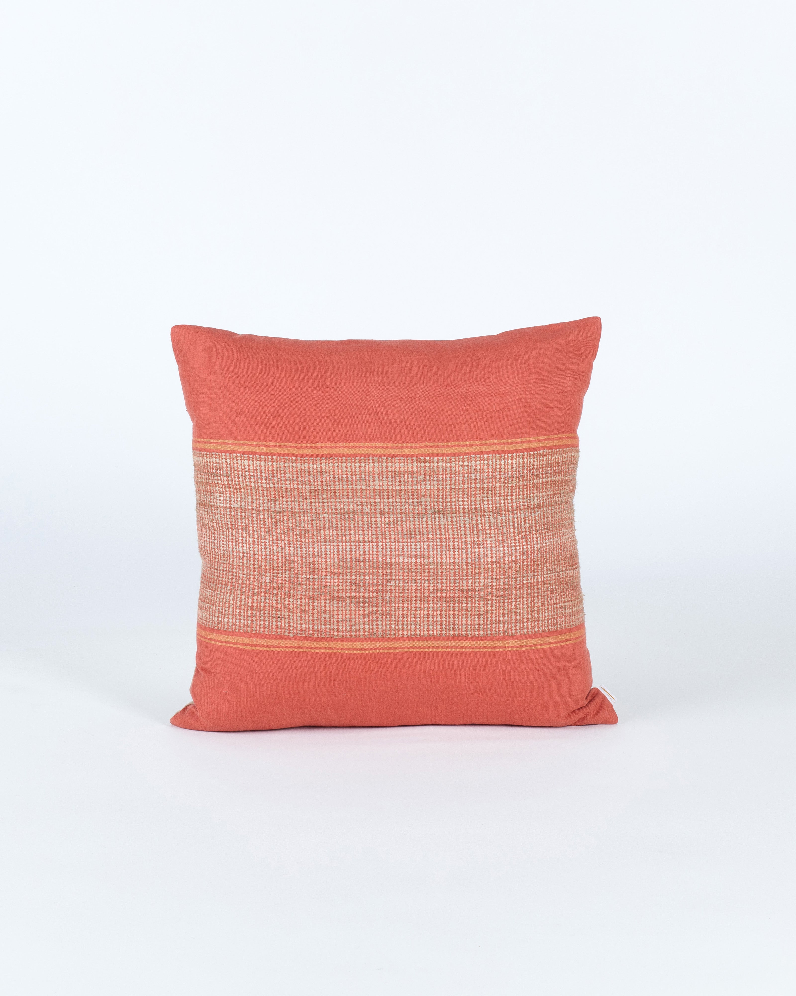 Block Stripe Extra Weft Cotton Linen Cushion Cover