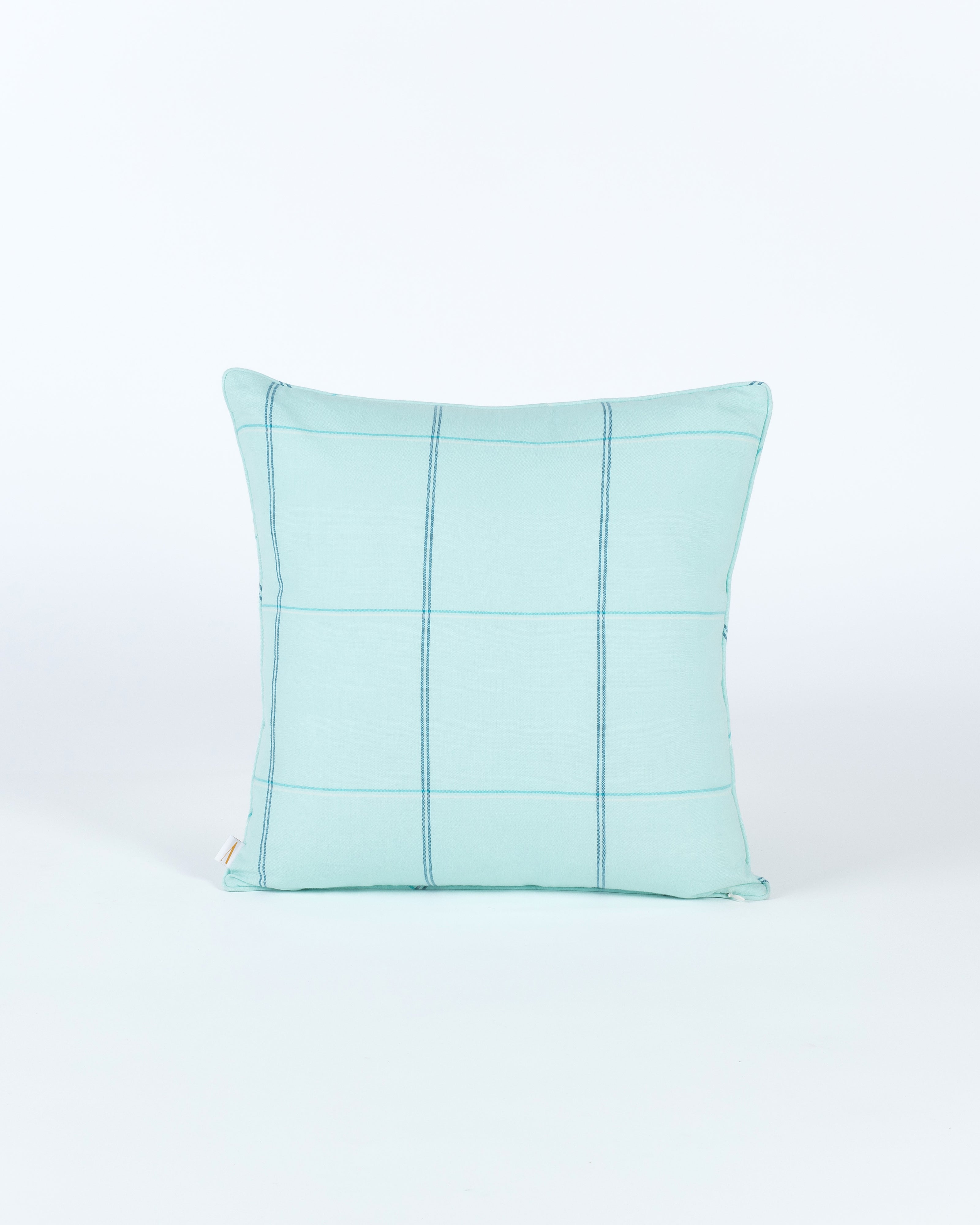 Grid Checks Plain Weave Cotton Cushion Cover