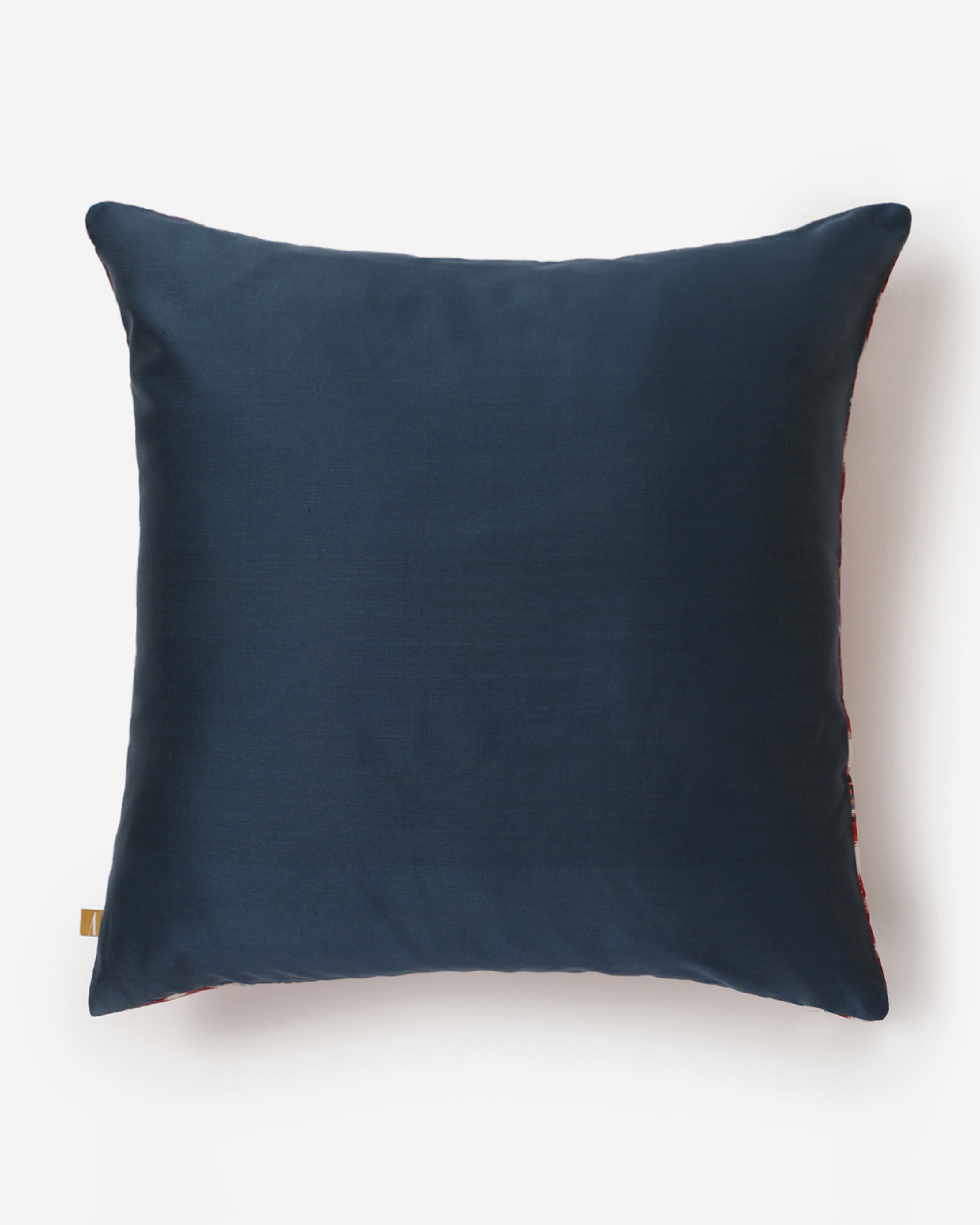 Tartan Double Ikat Silk Cushion Cover