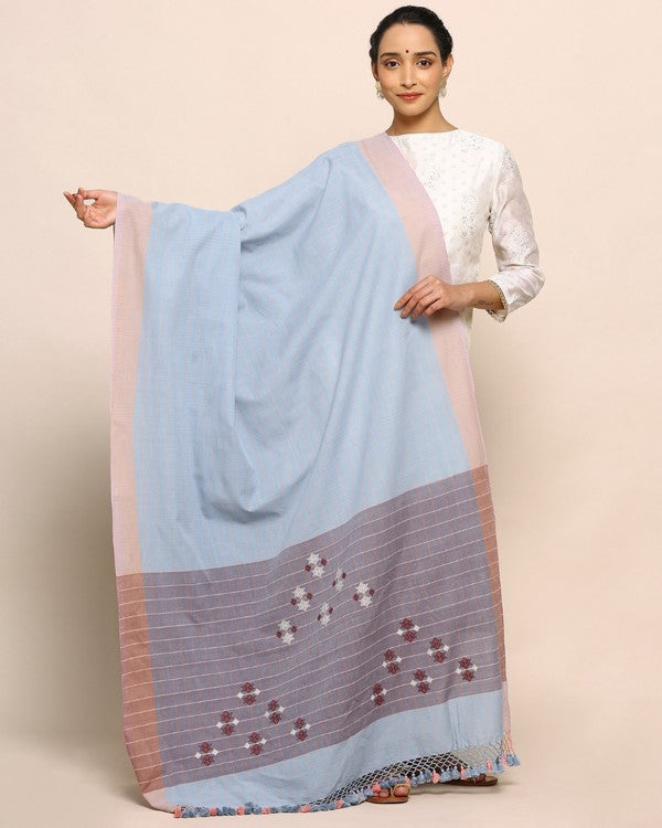 Lara Bhujodi Extra Weft Cotton Dupatta
