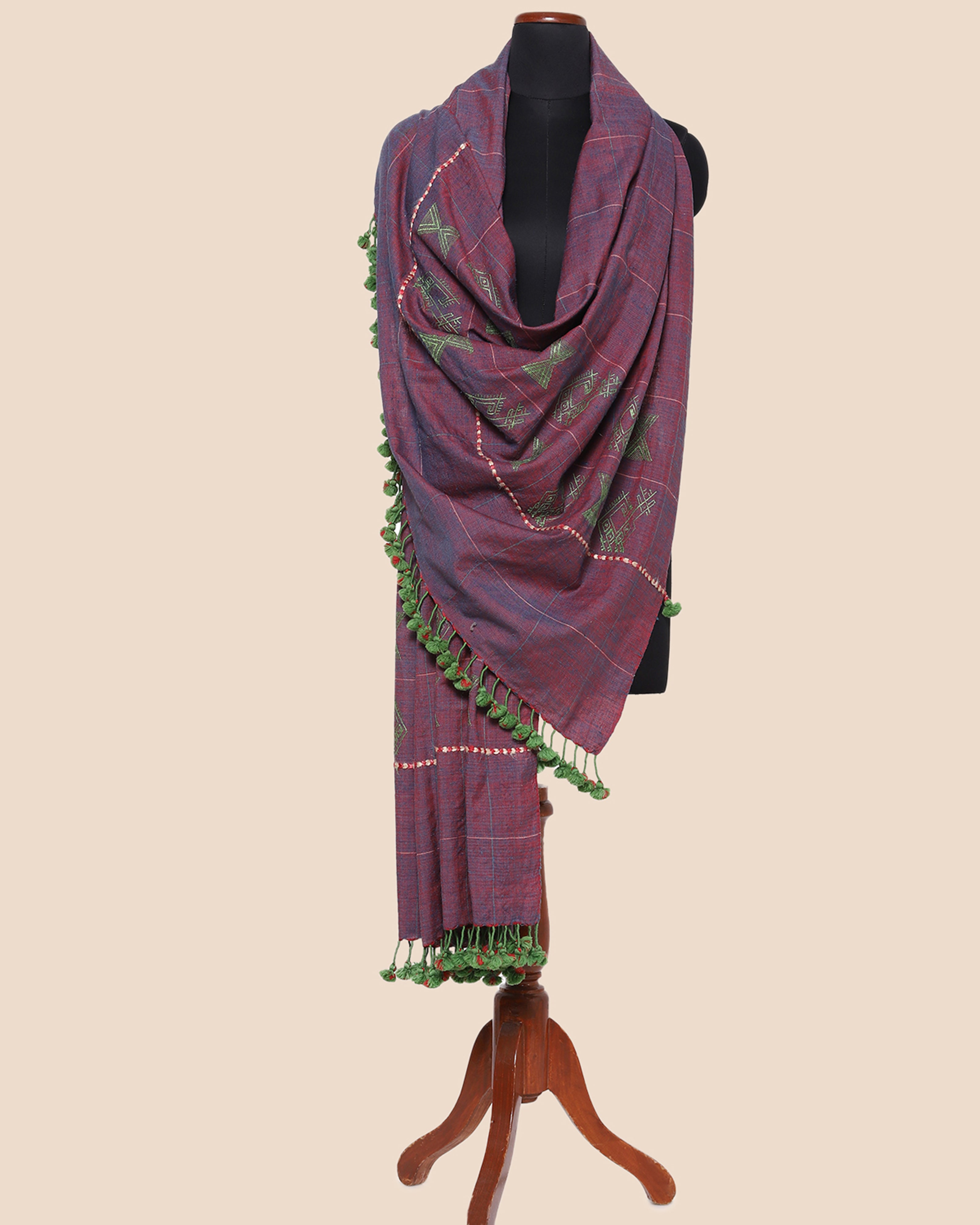 Madhur Extra Weft Wool Silk Shawl