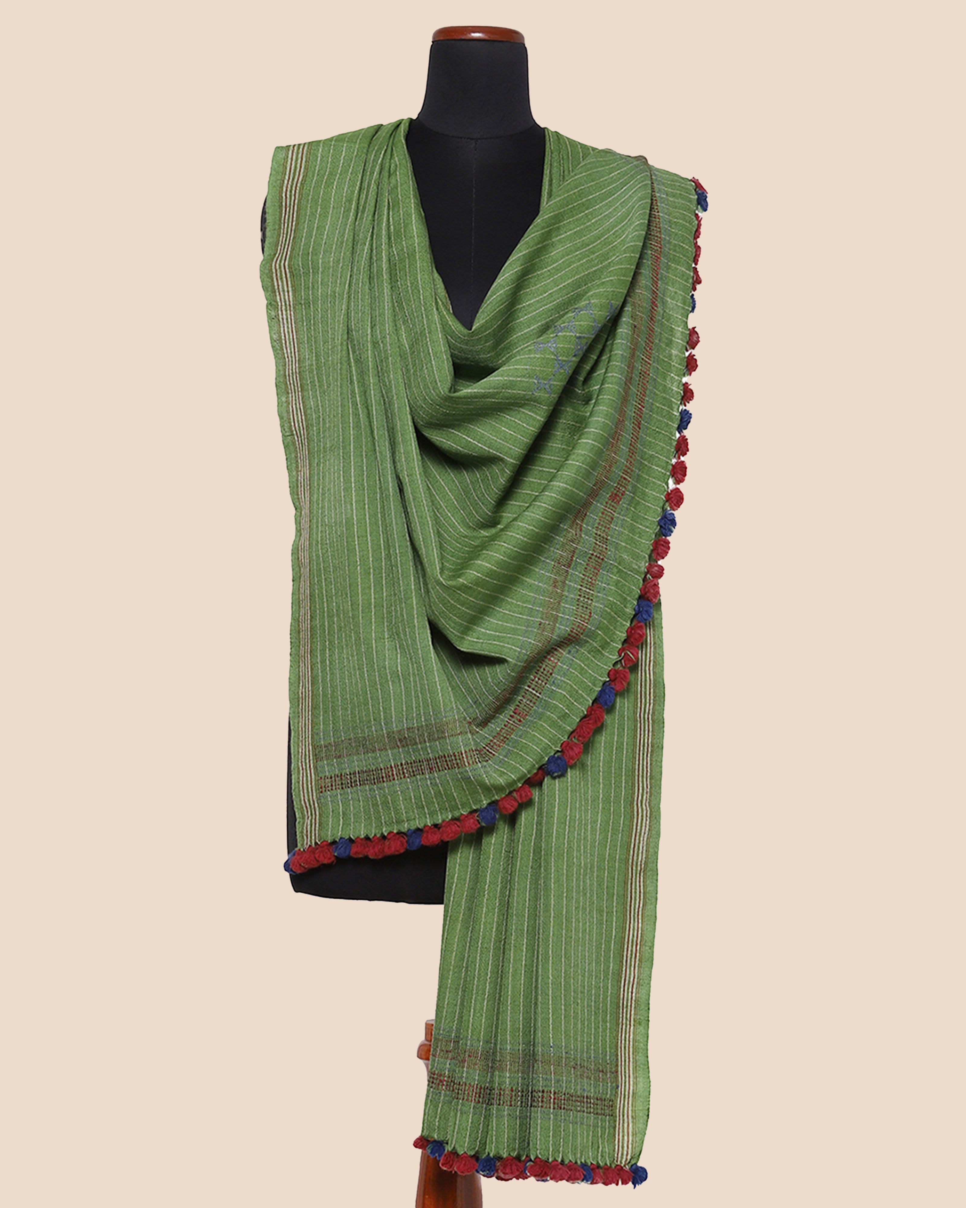 Sriha Extra Weft Wool Silk Shawl