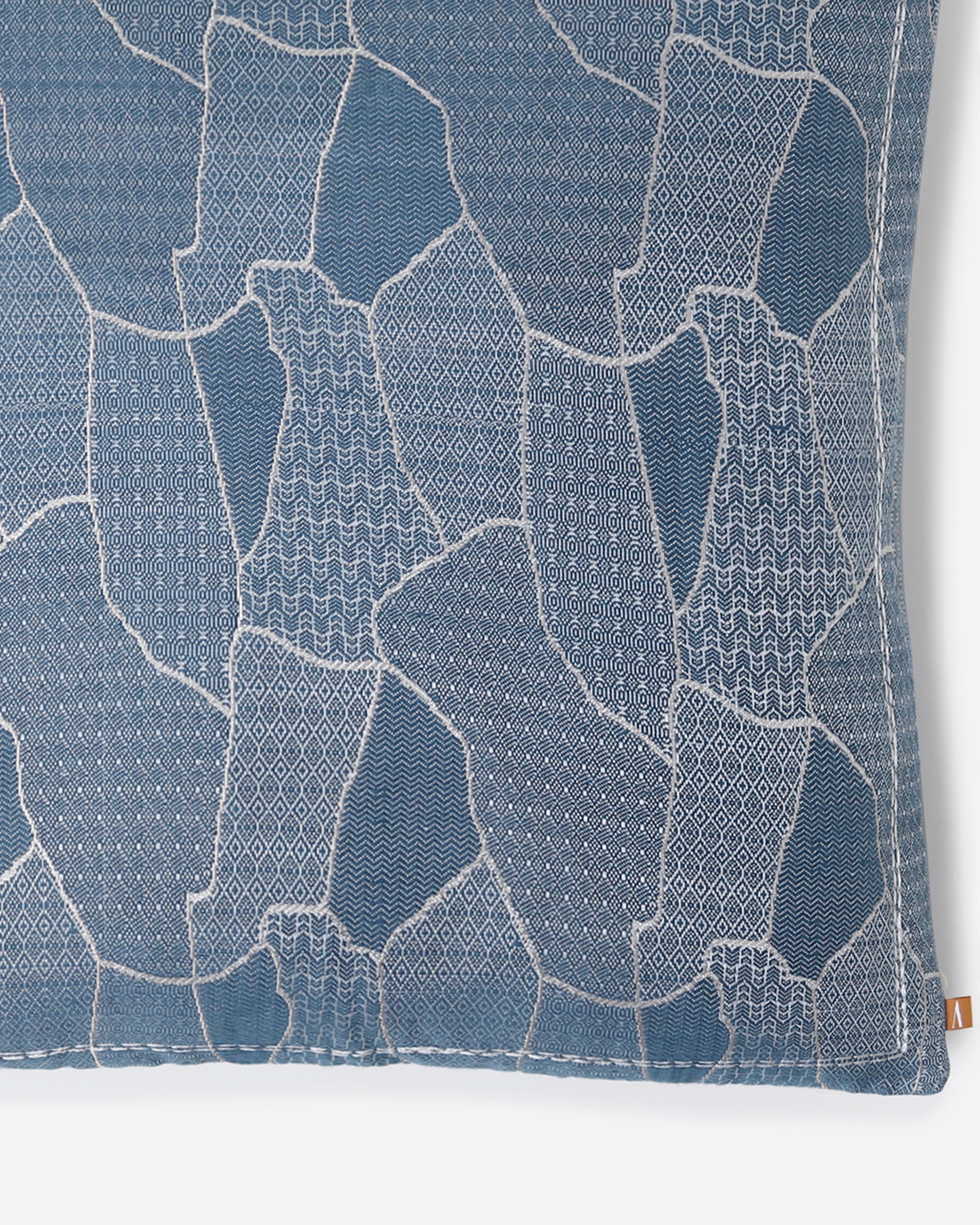 Kitusugi Satin Brocade Silk Cotton Cushion Cover