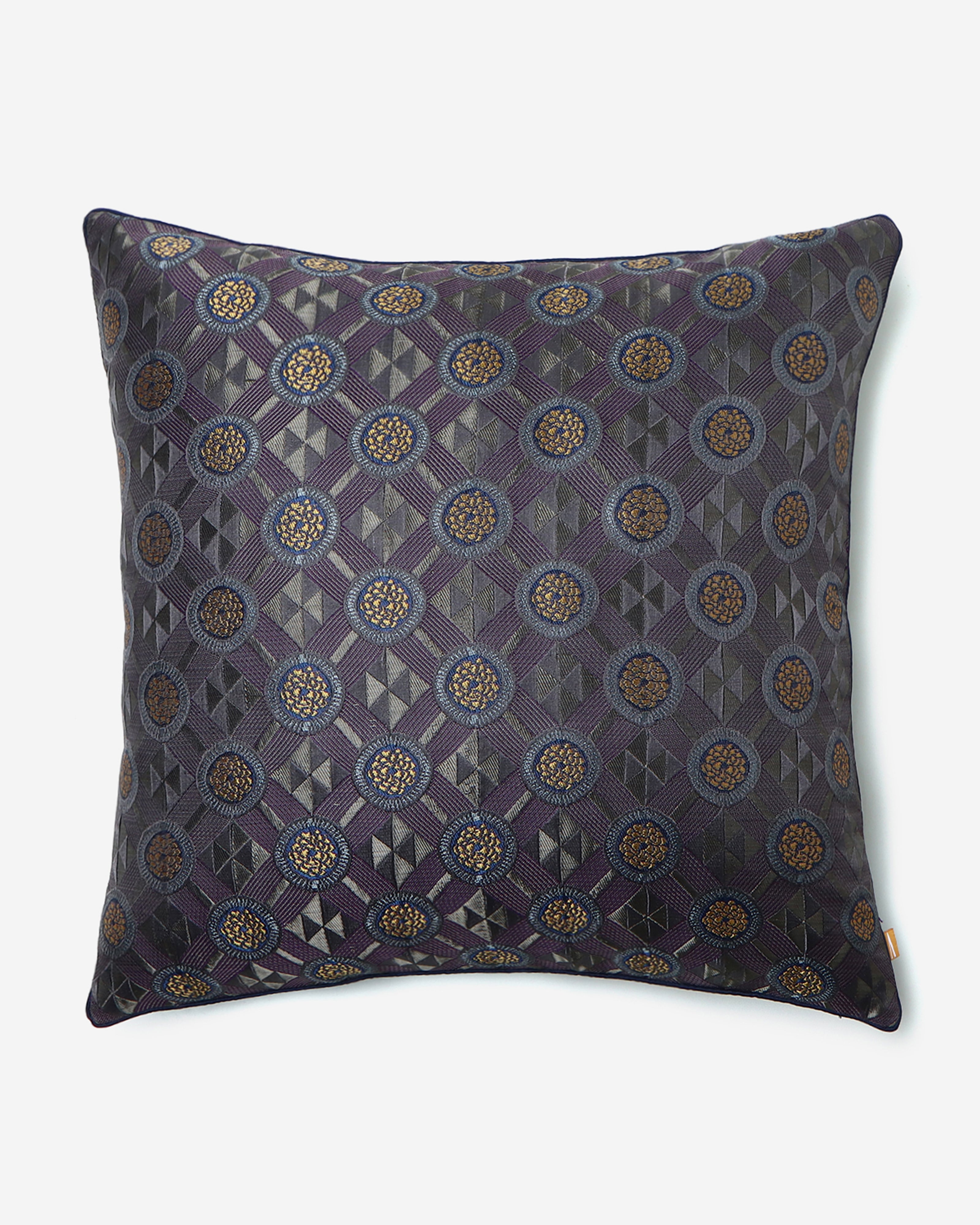 Mrinalini Satin Brocade Silk Cushion Cover