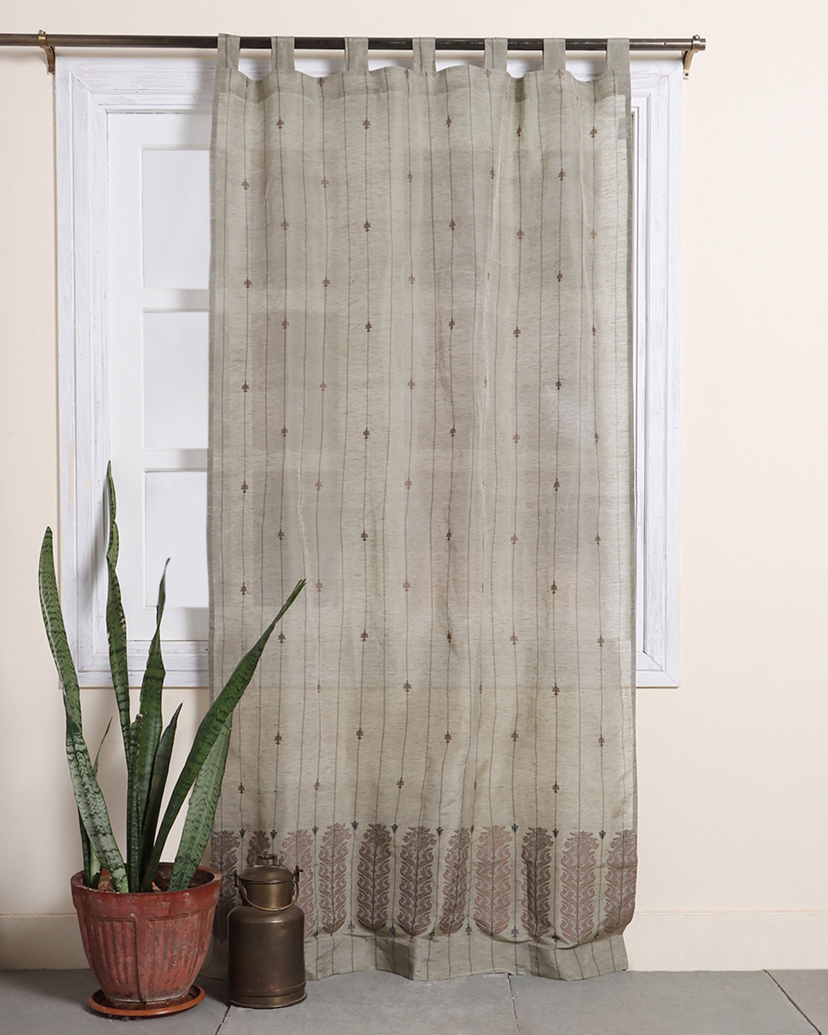 Hazrat Kadwa Silk Linen Curtain