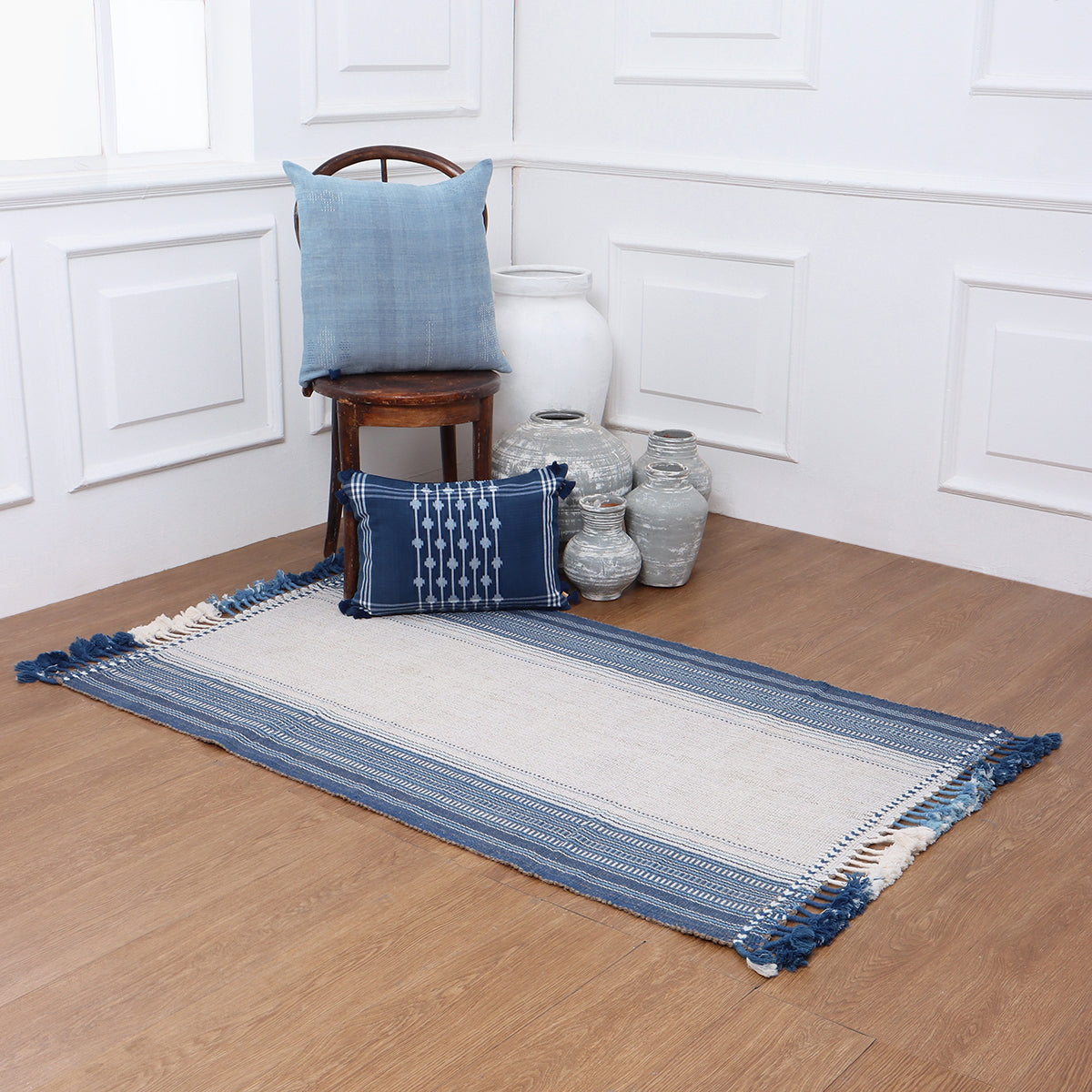 Aarav Extra Weft Woolen Rug