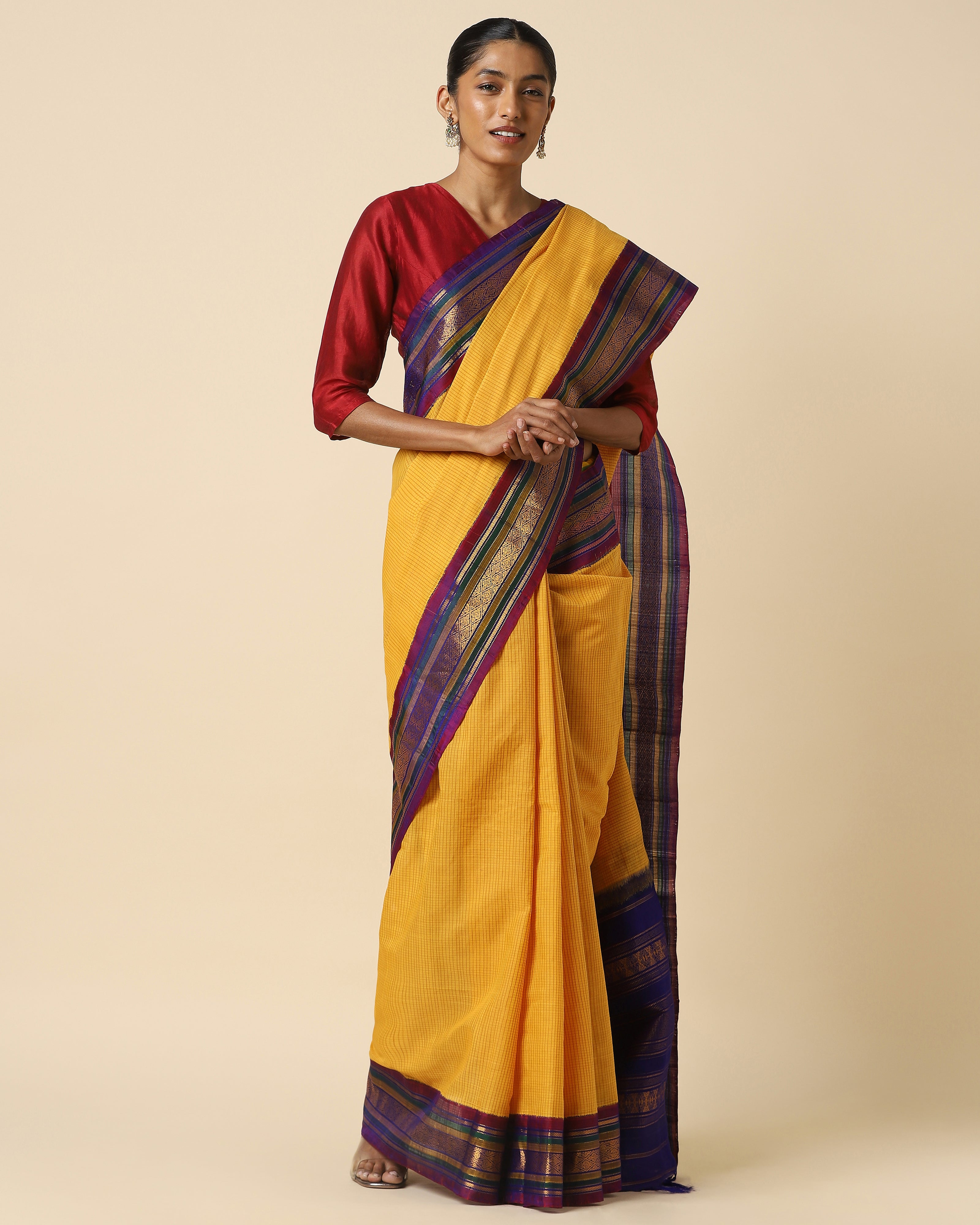 Arabhi Kuttu Weave Cotton Silk Saree