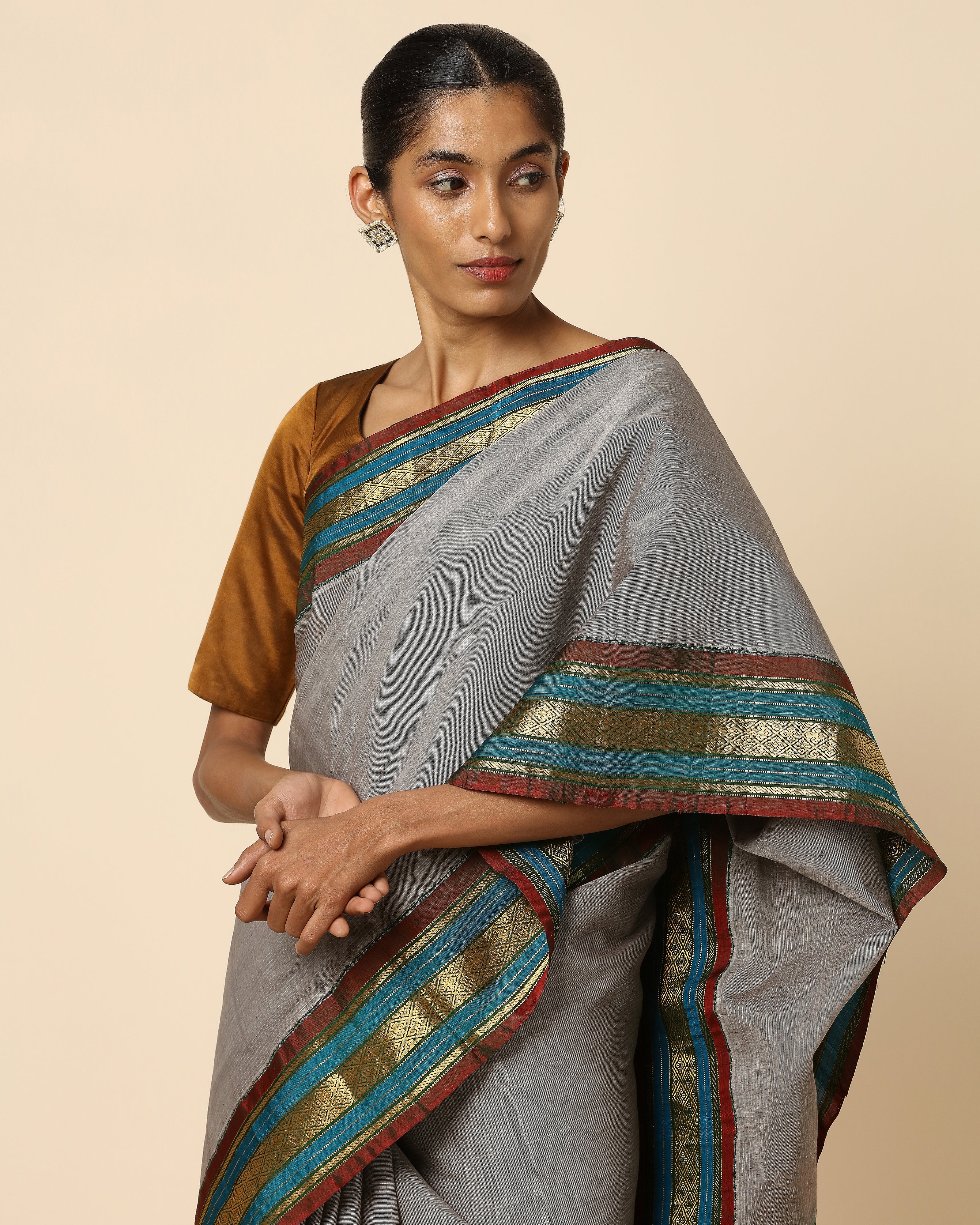 Valli Kuttu Weave Cotton Silk Saree