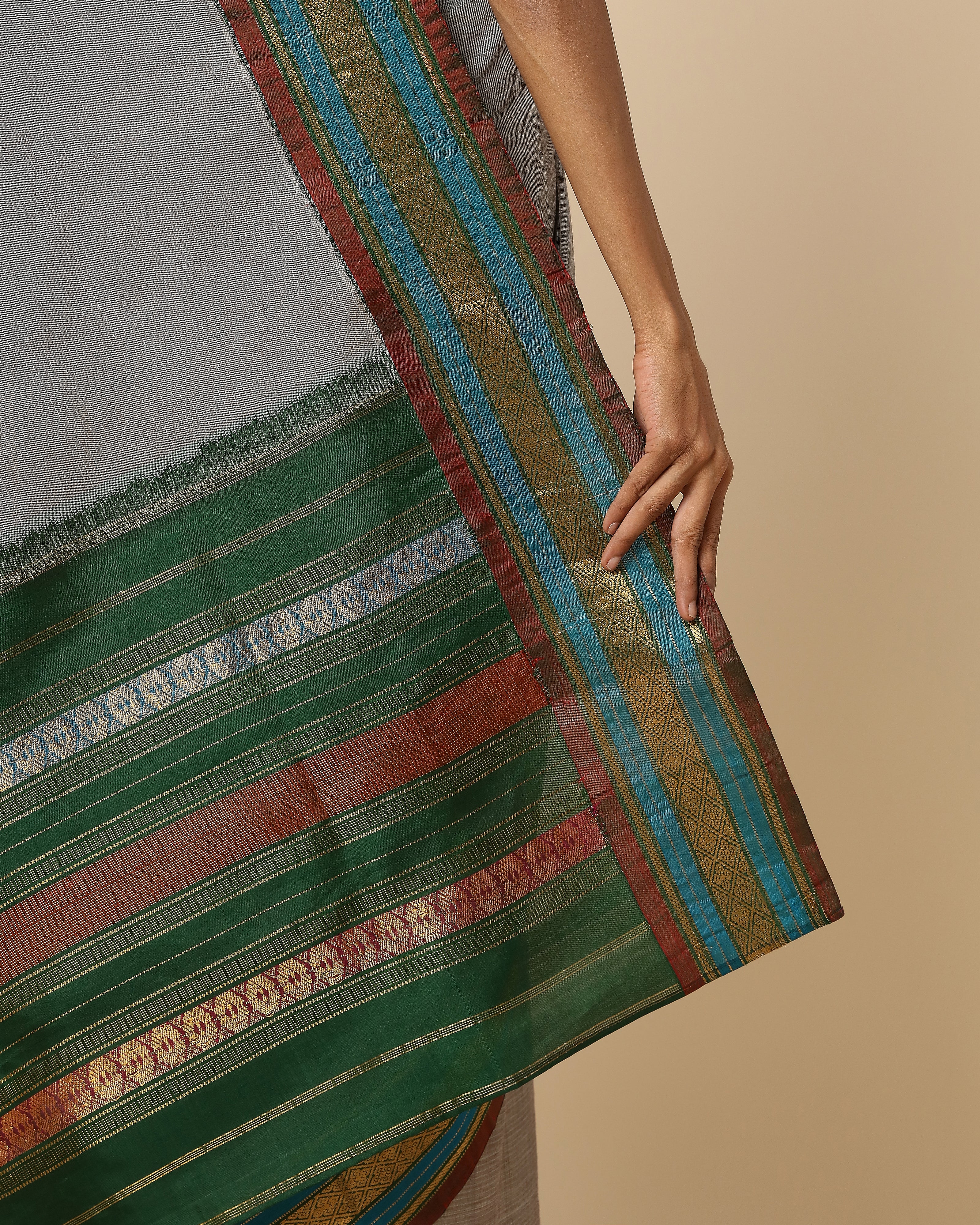 Valli Kuttu Weave Cotton Silk Saree