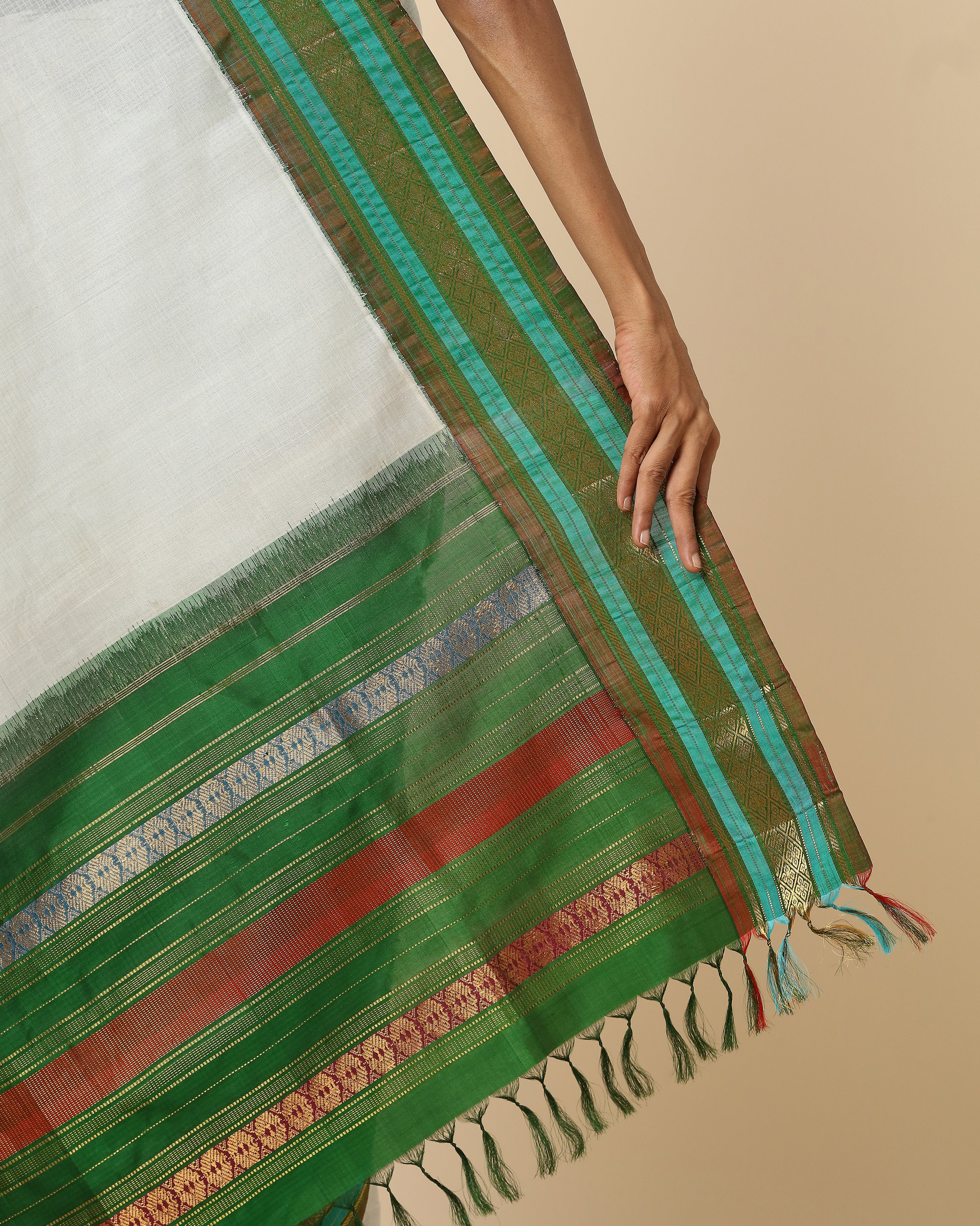 Valli Kuttu Weave Cotton Silk Saree