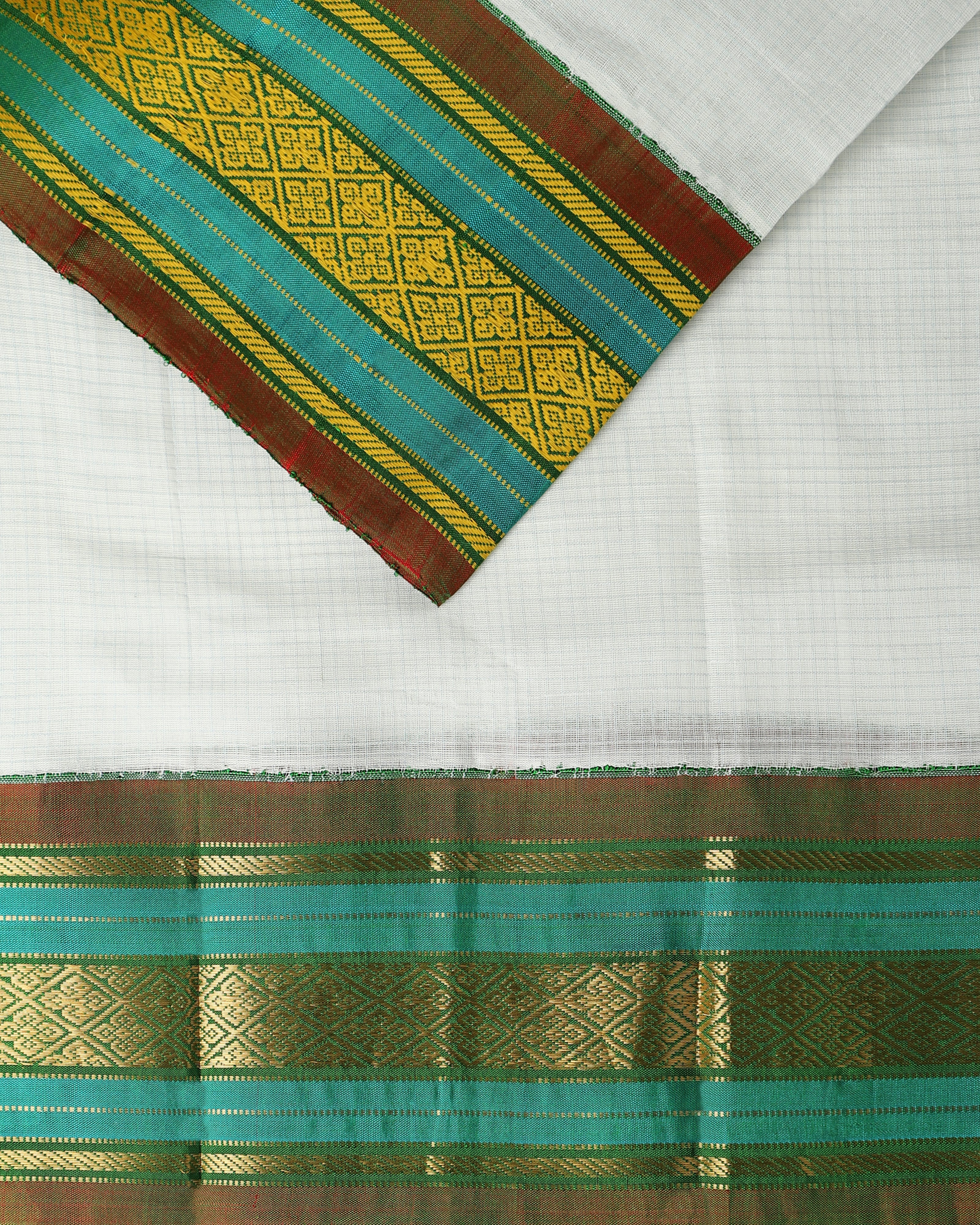 Valli Kuttu Weave Cotton Silk Saree