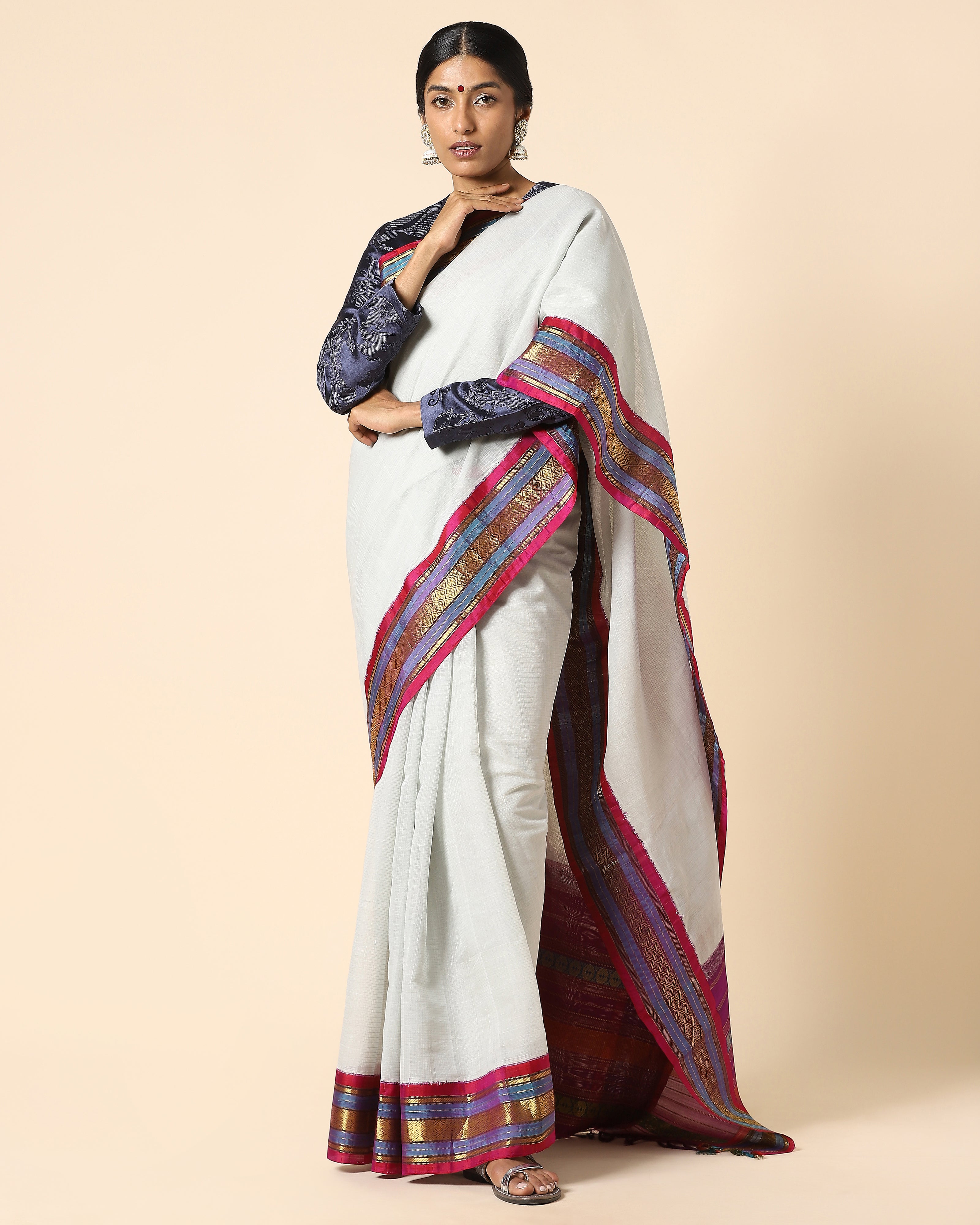 Valli Kuttu Weave Cotton Silk Saree