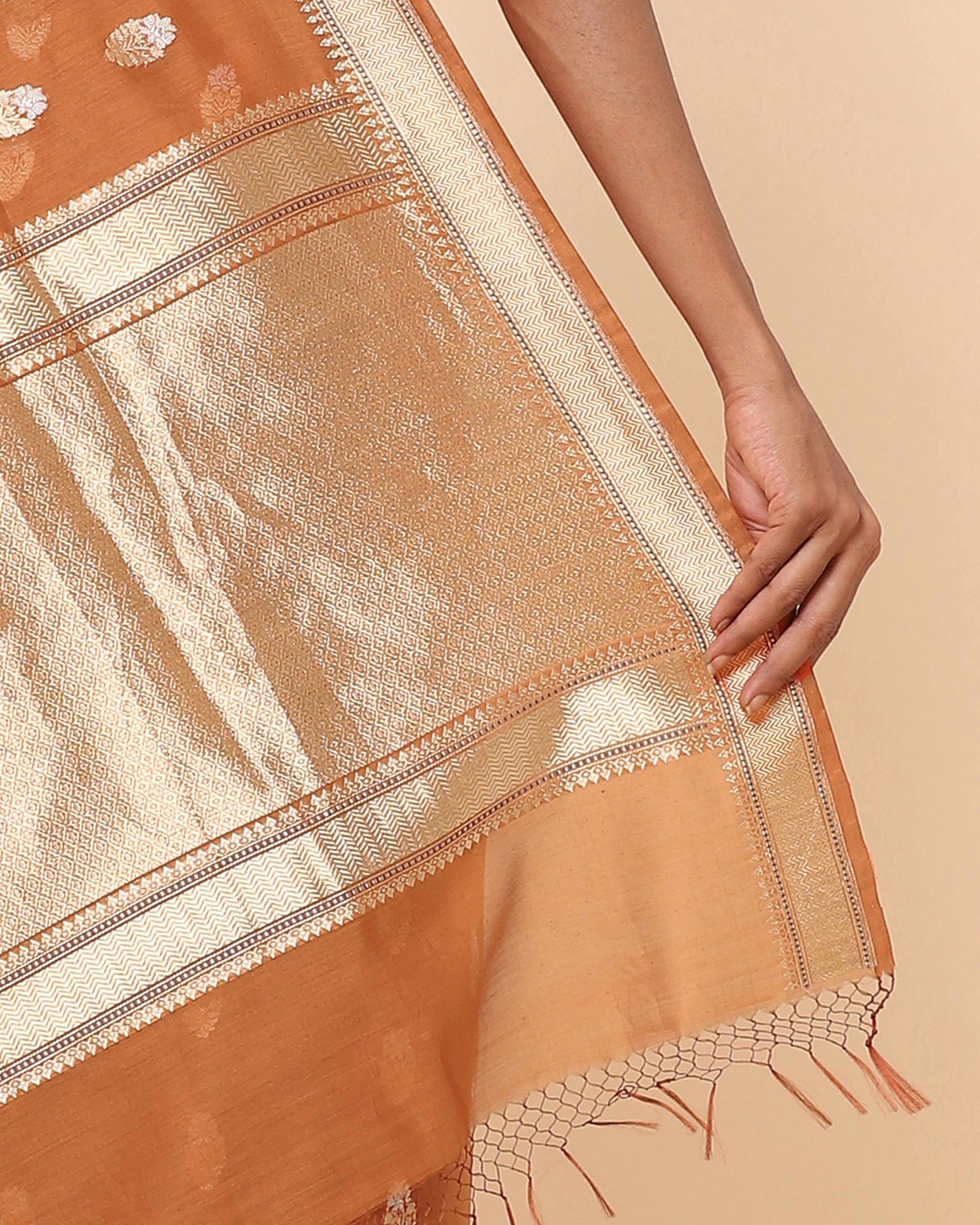 Lakshya Cutwork Silk Cotton Saree