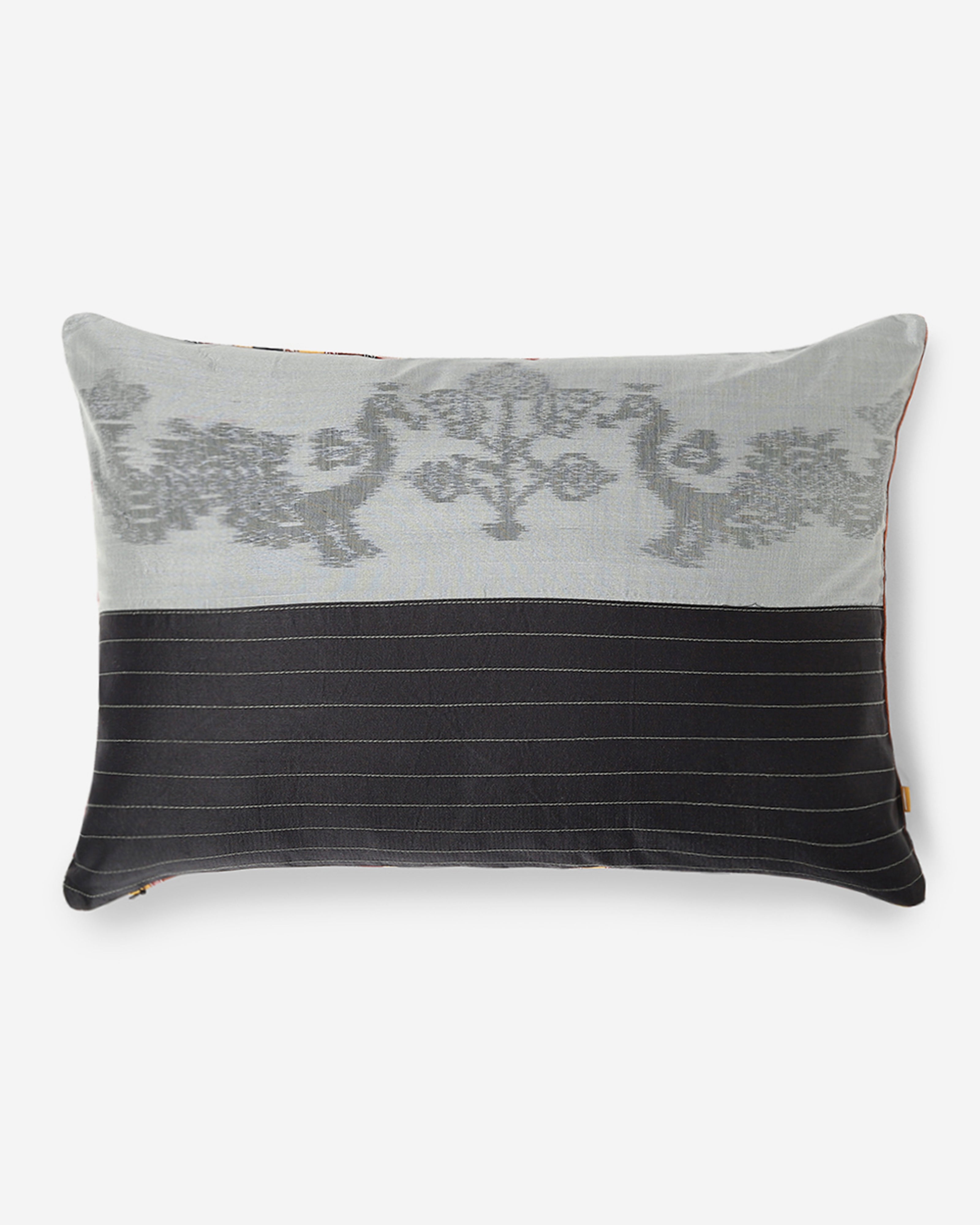 Amartya Weft Ikat Cotton Silk Cushion Cover