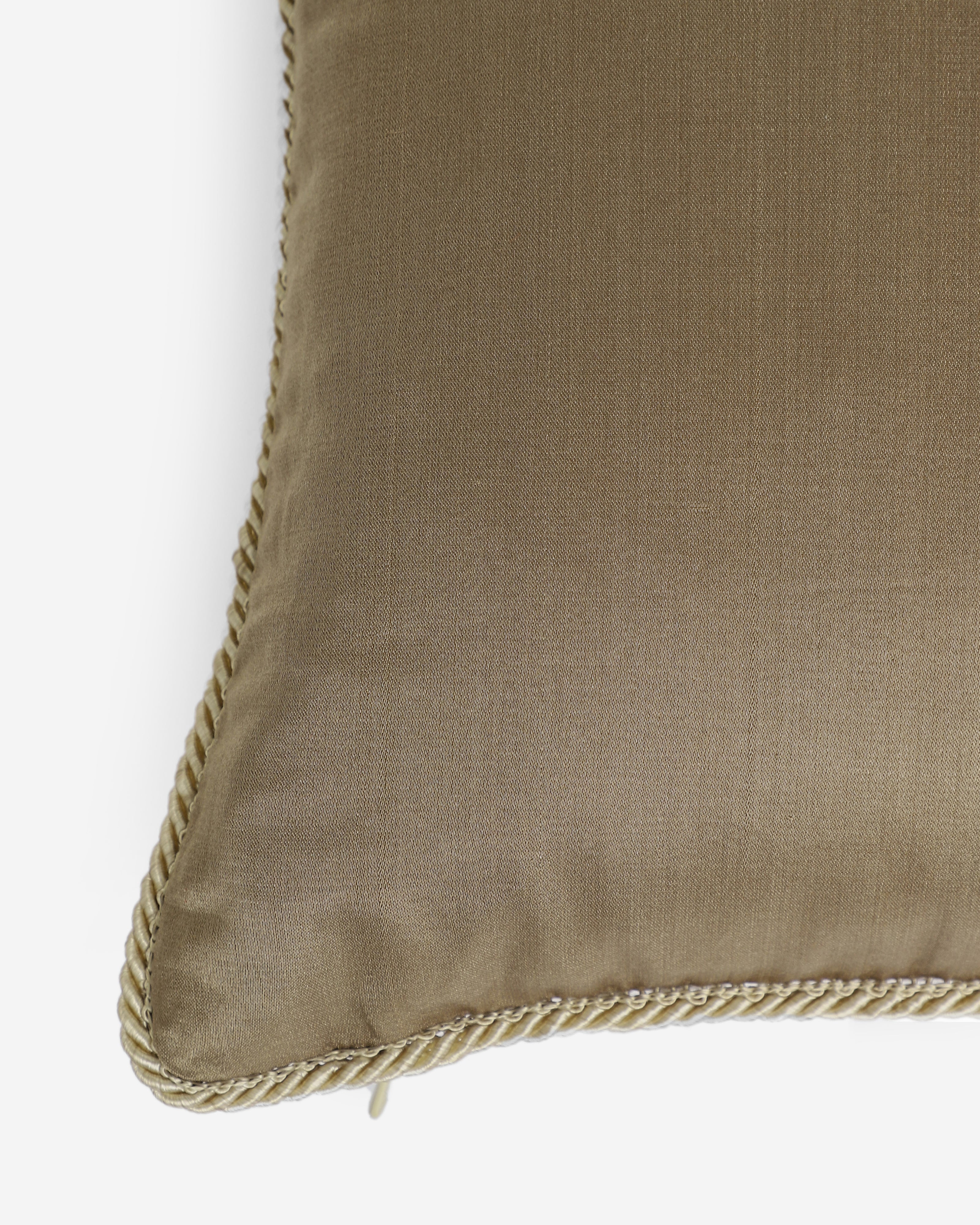Solid Satin Silk Cotton Cushion Cover