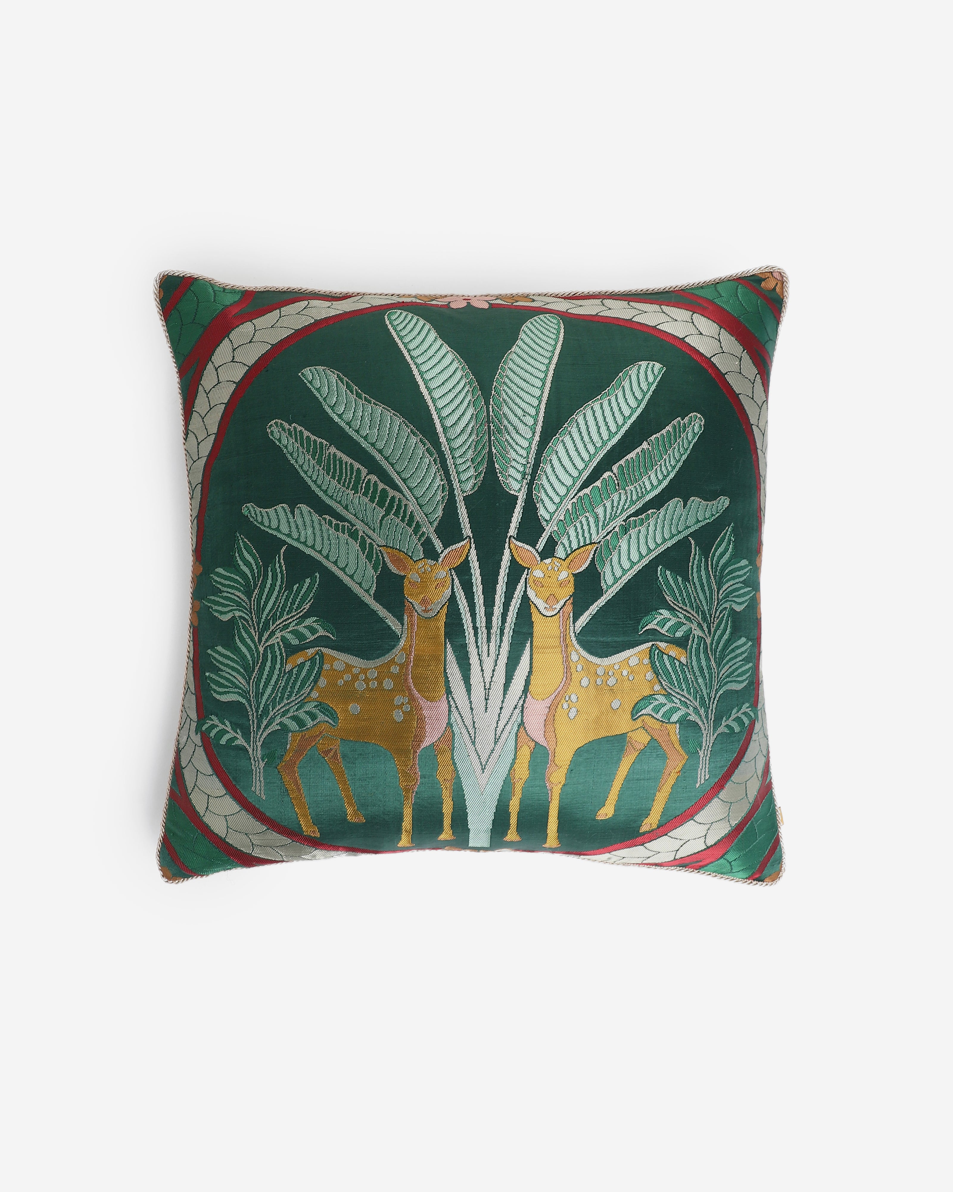 Maan Banarasi Gyasar Viscose Cushion Cover