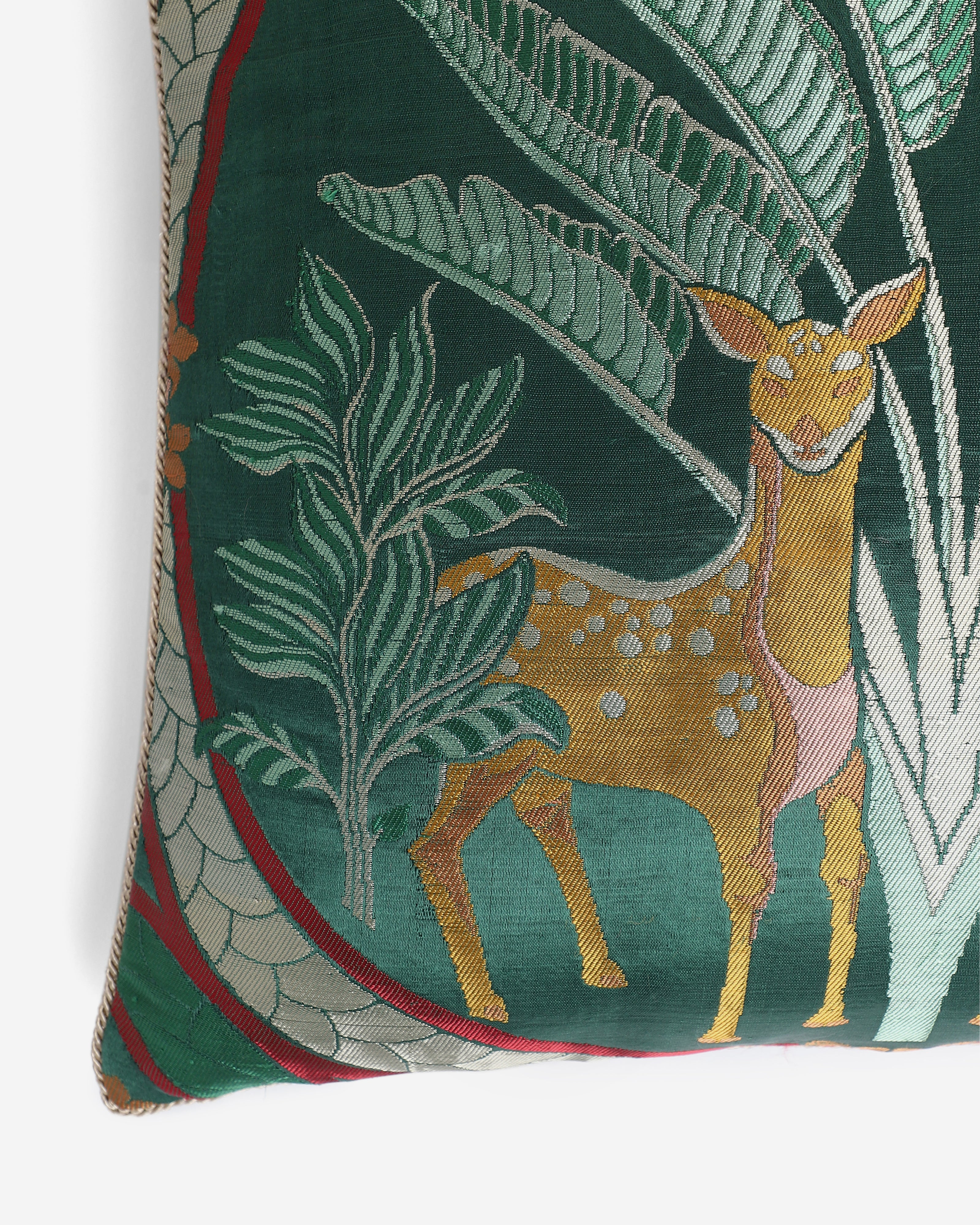 Maan Banarasi Gyasar Viscose Cushion Cover