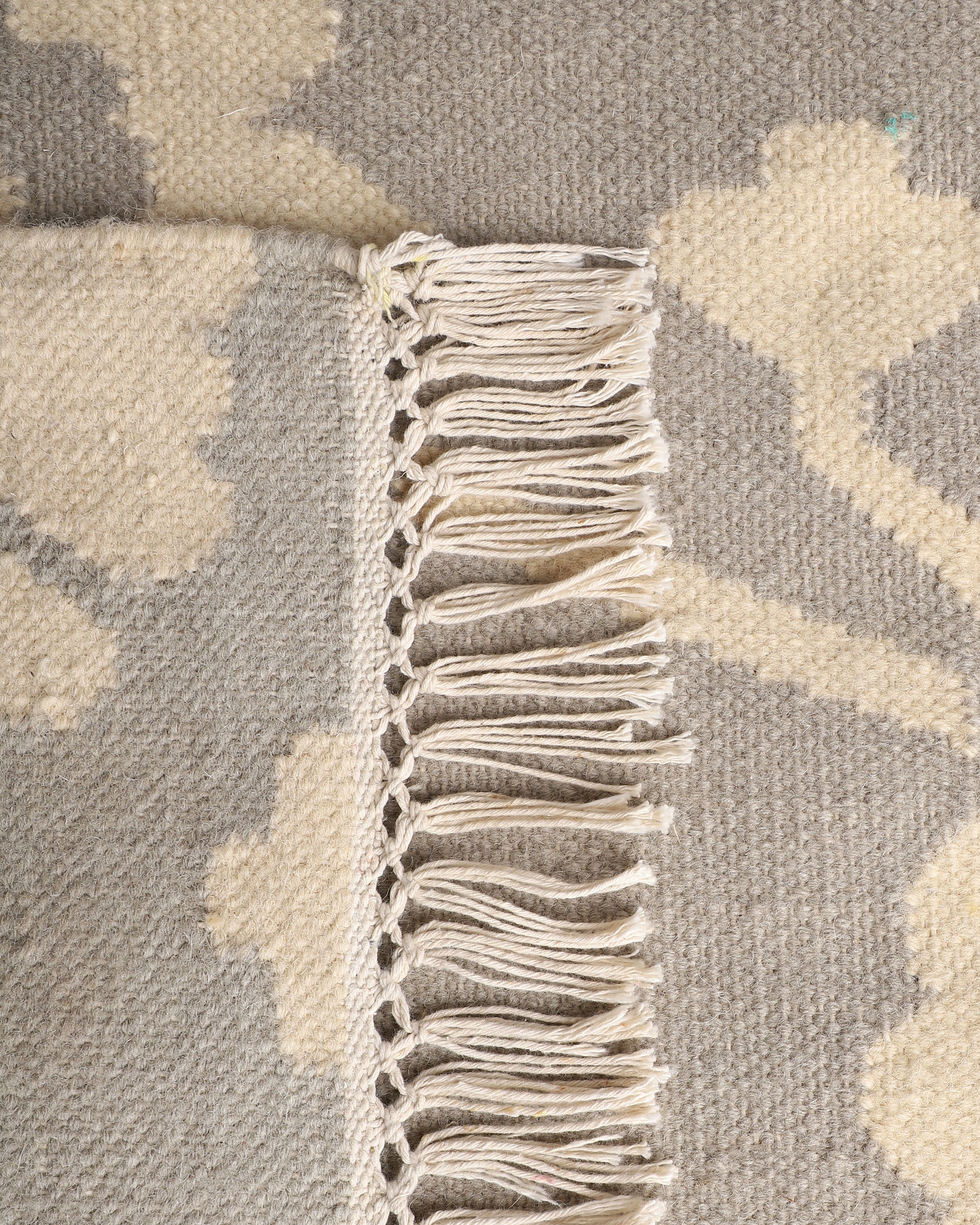 Gulya Panja Cotton Wool Rug - Medium Natural