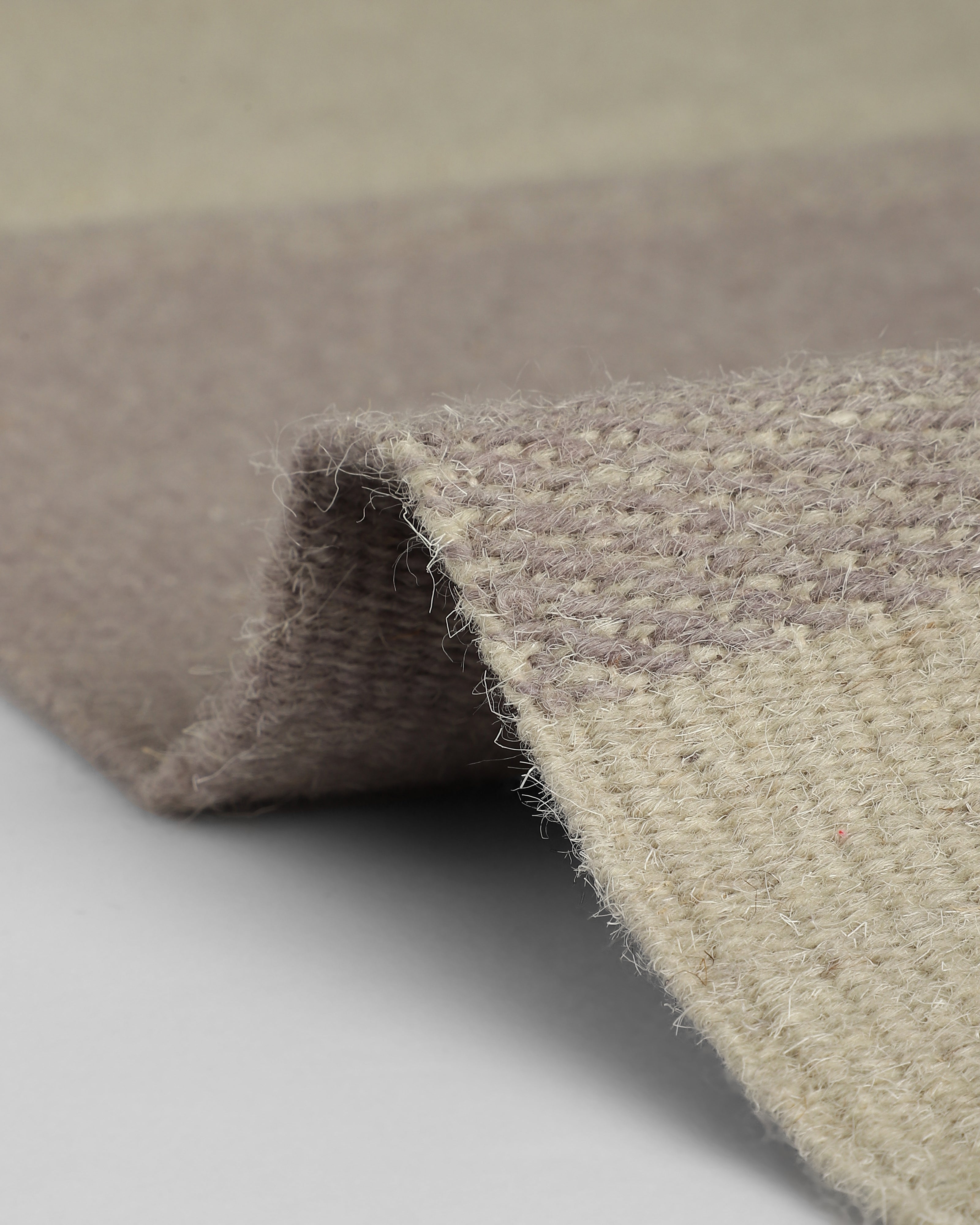 Berat Extra Weft Cotton Wool Rug - Medium Beige
