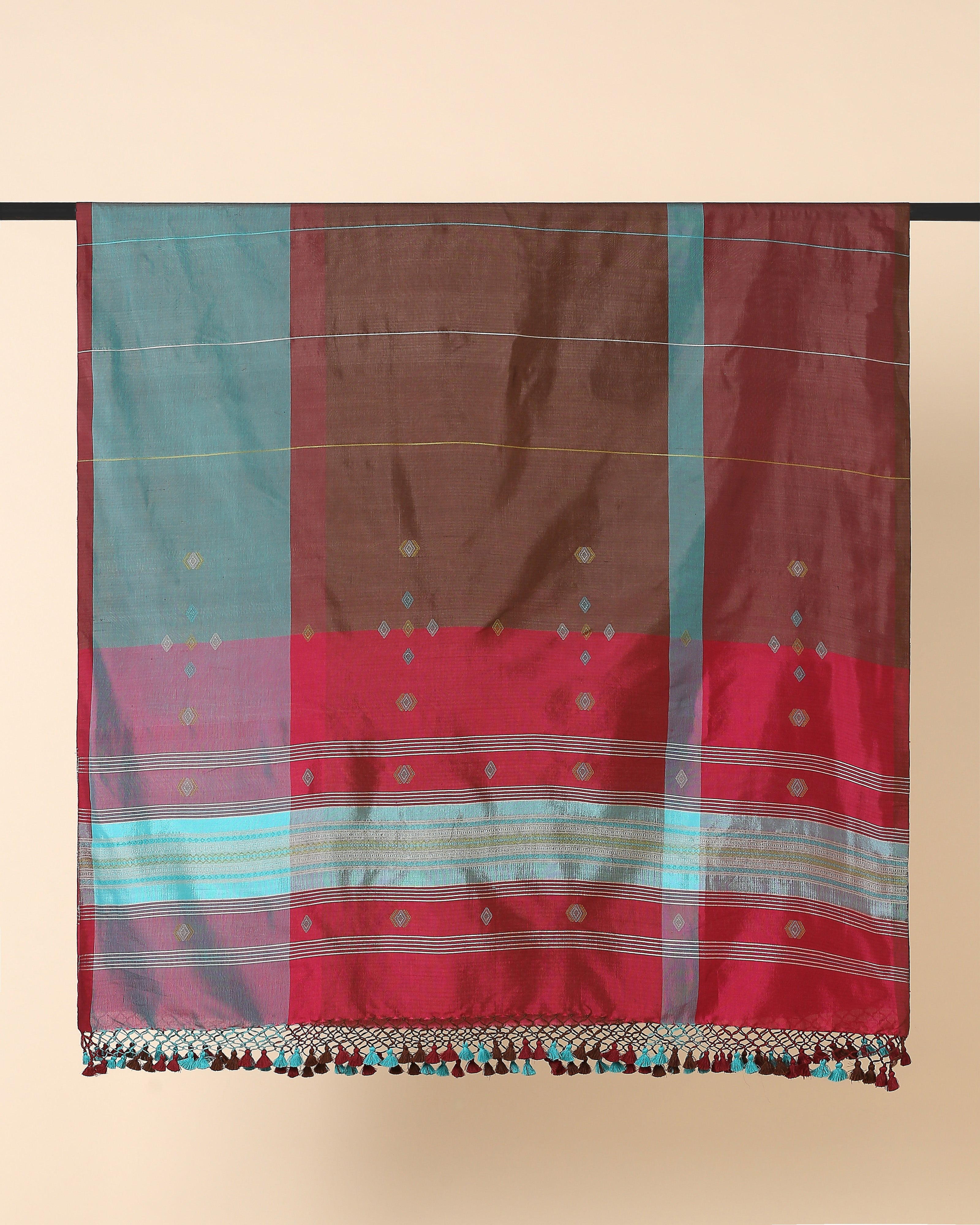 Etisha Bhujodi Extra Weft Cotton Silk Dupatta
