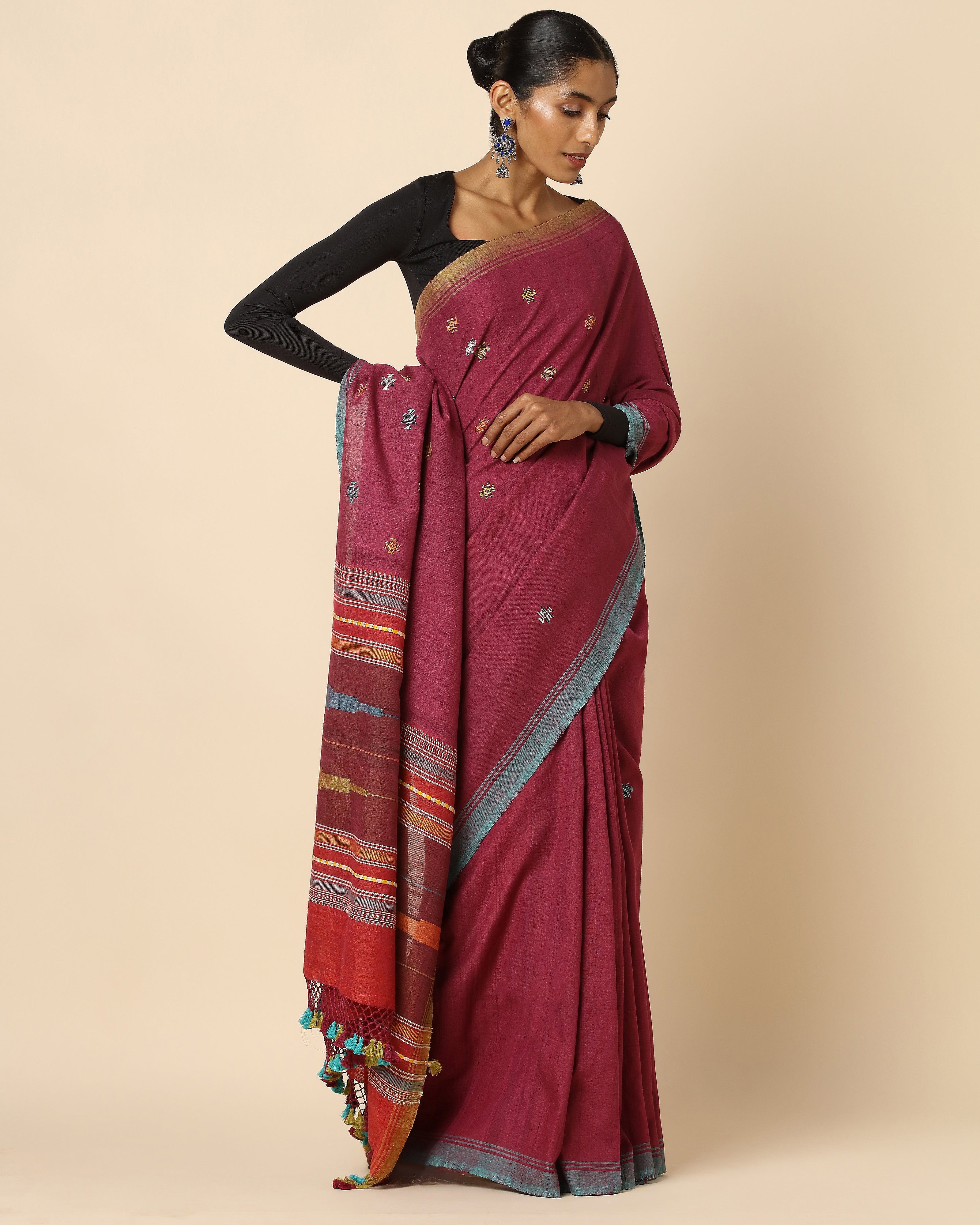 Adya Extra Weft Cotton Silk Saree