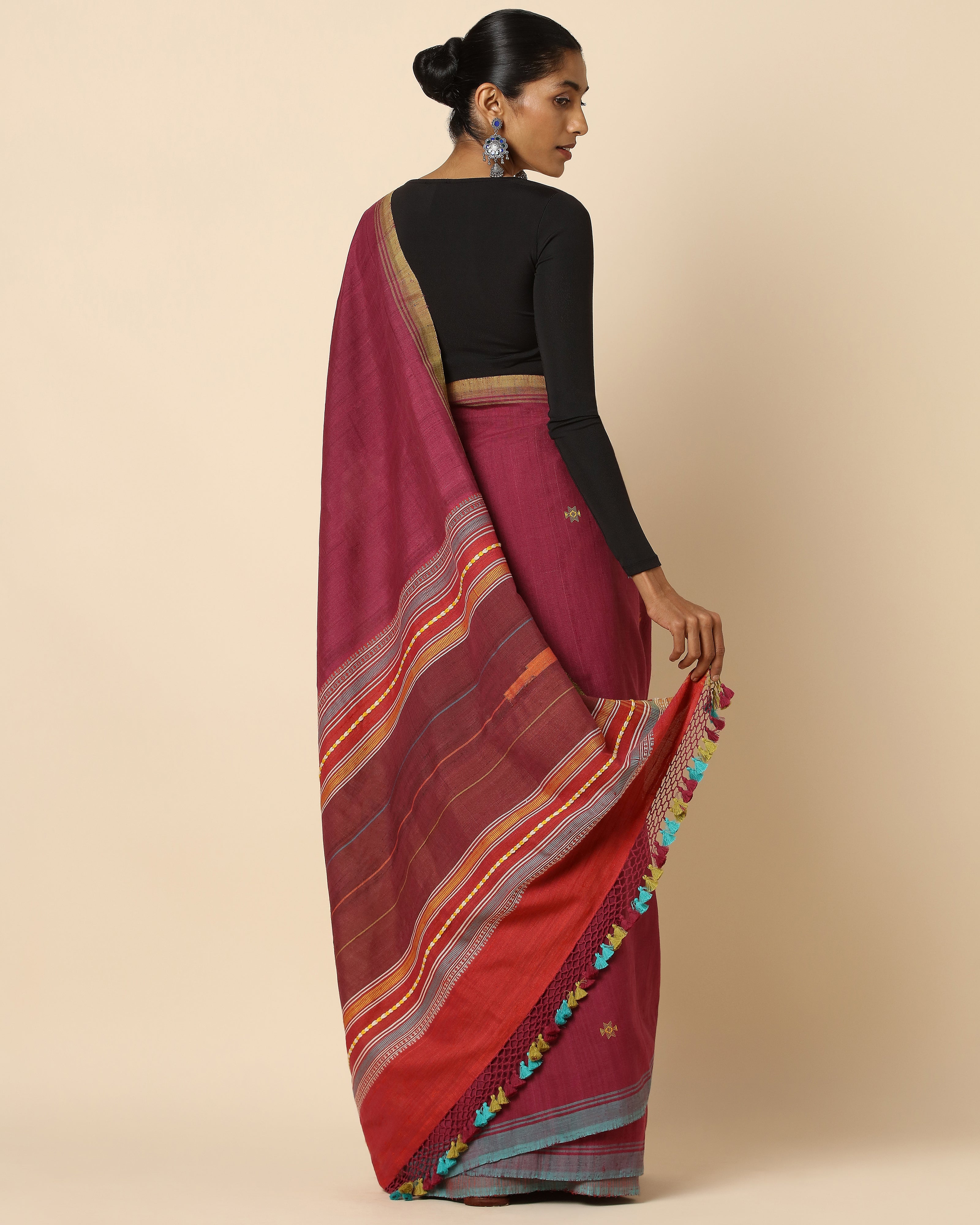 Adya Extra Weft Cotton Silk Saree