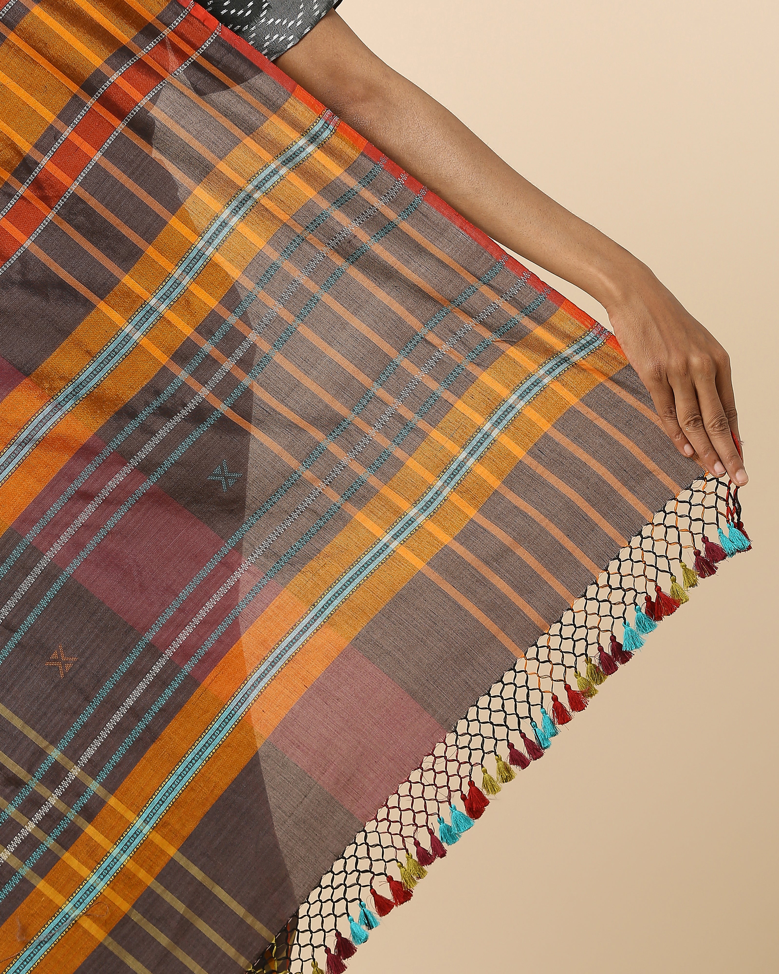 Anaka Bhujodi Extra Weft Cotton Silk Saree