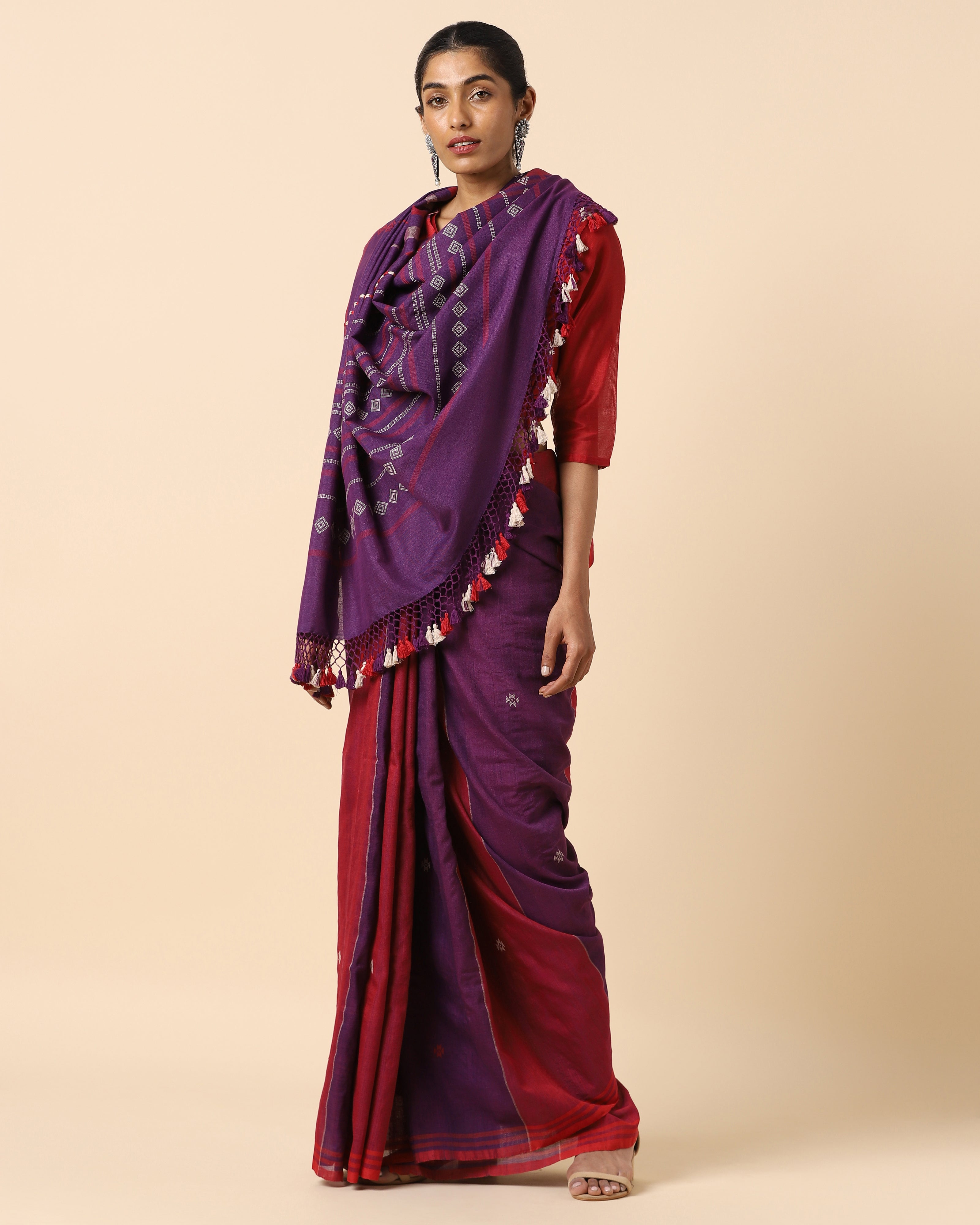 Kamila Extra Weft Cotton Silk Saree